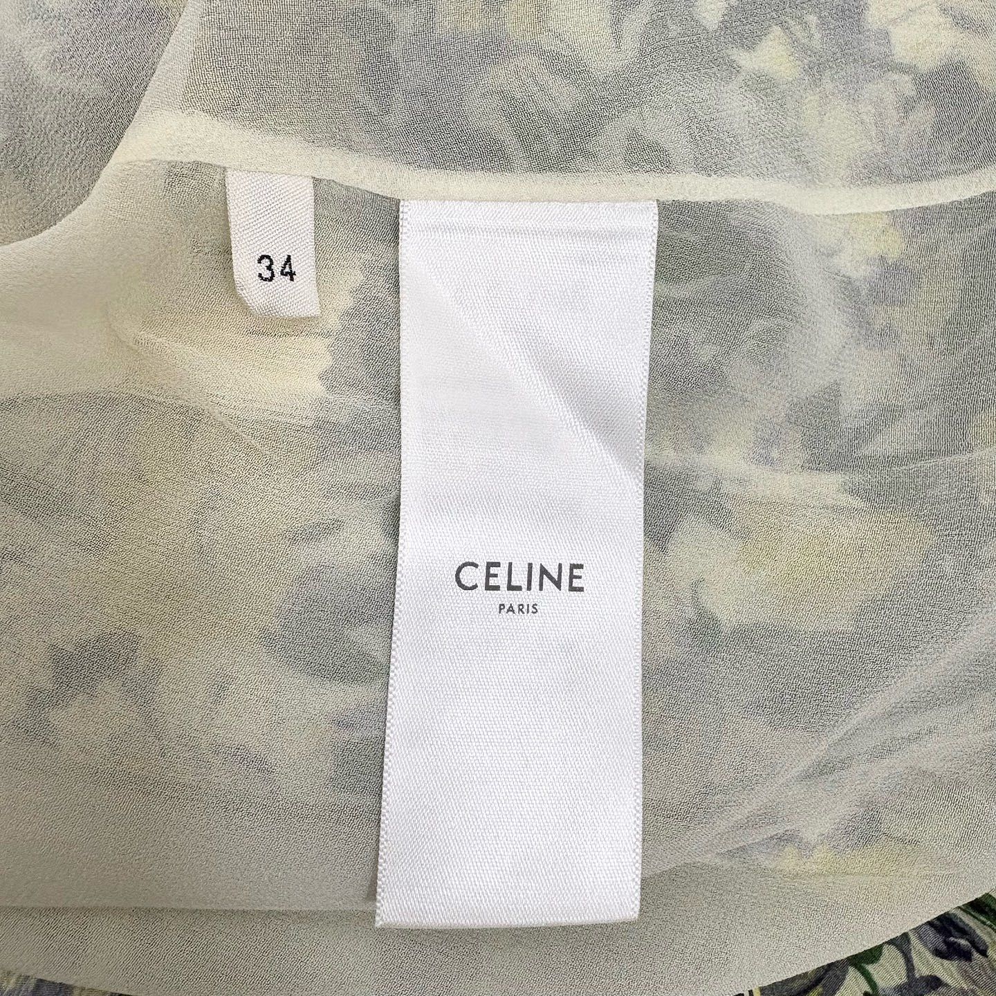 Celine Celine Floral Silk Skirt Size 34 Size 25" / US 0 / IT 36 - 7 Thumbnail