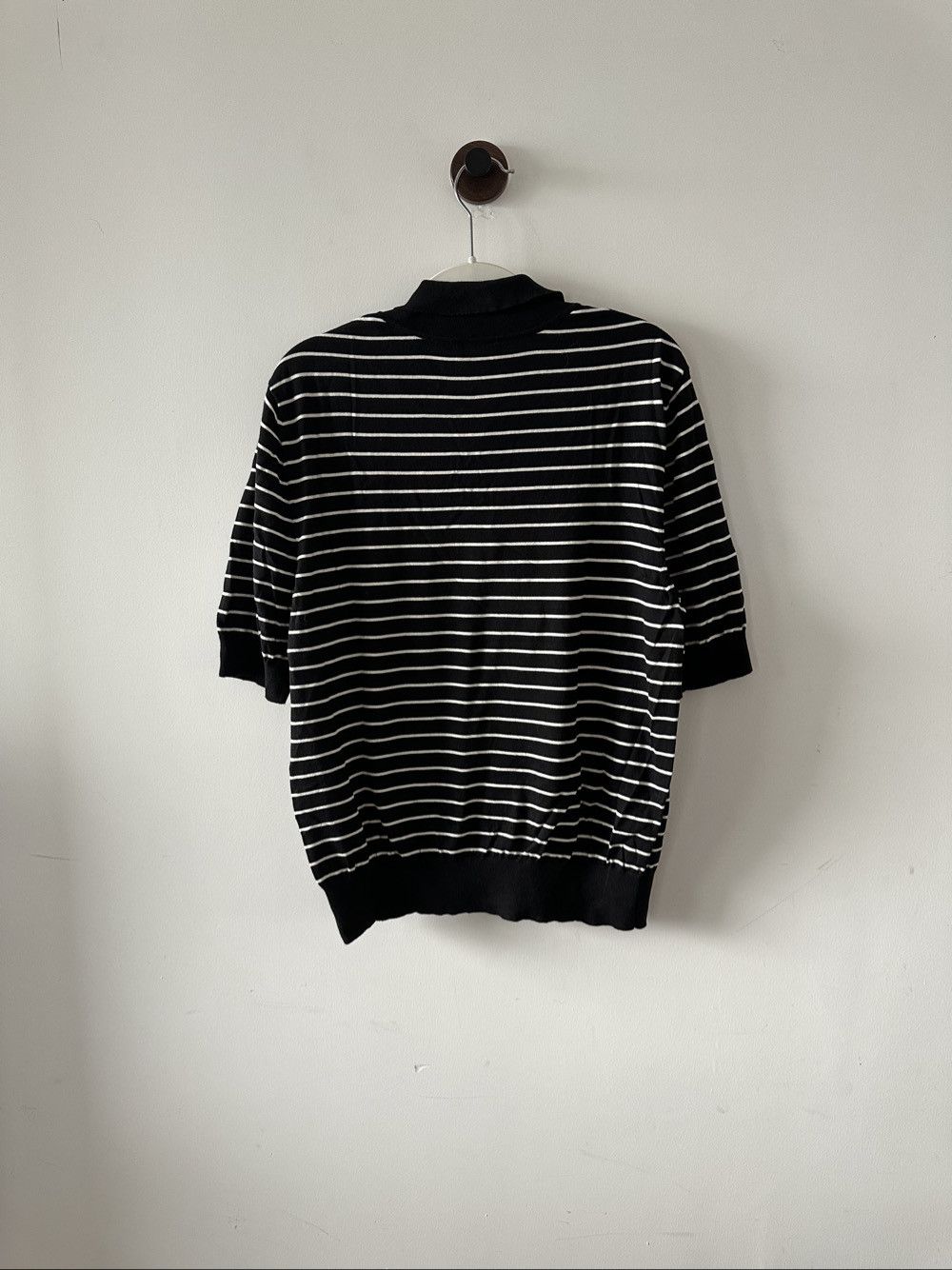 Celine Celine Striped Knit Polo Size L Size US L / EU 52-54 / 3 - 2 Thumbnail