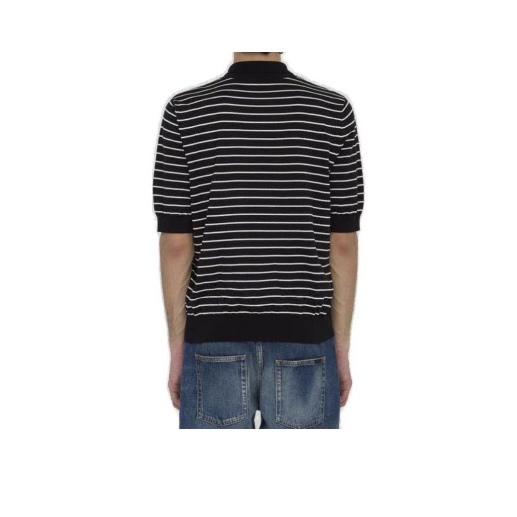 Celine Celine Striped Knit Polo Size L Size US L / EU 52-54 / 3 - 7 Thumbnail