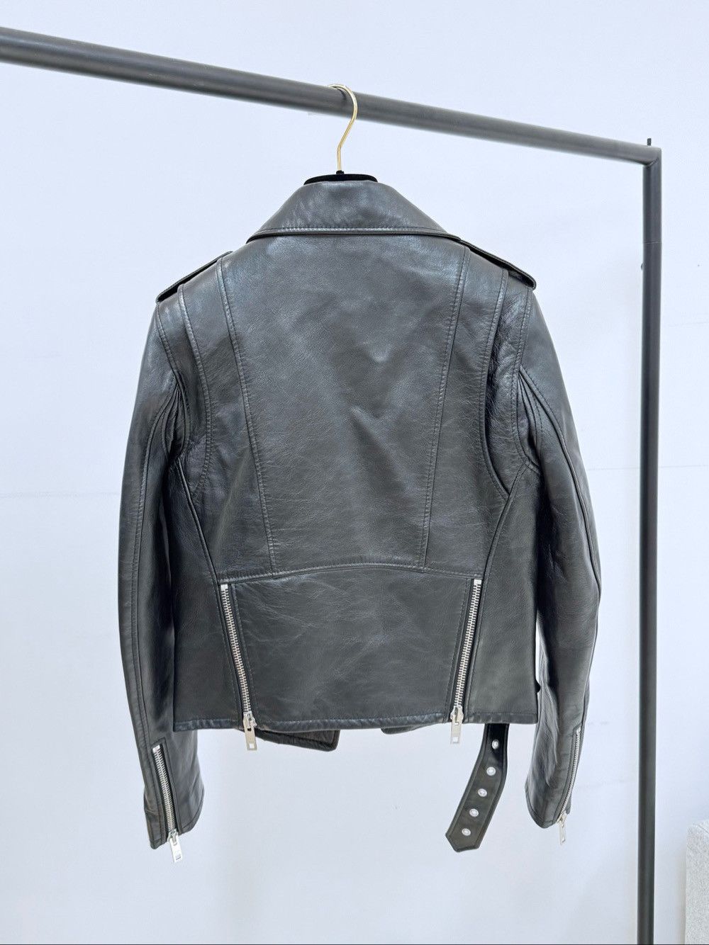 Celine Celine Leather Biker Jacket Size 34 Size XS / US 0-2 / IT 36-38 - 2 Thumbnail