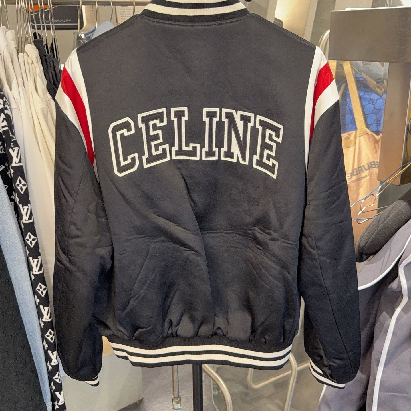 Celine Celine Letter Logo Bomber Jacket Size 48 Size US M / EU 48-50 / 2 - 2 Thumbnail