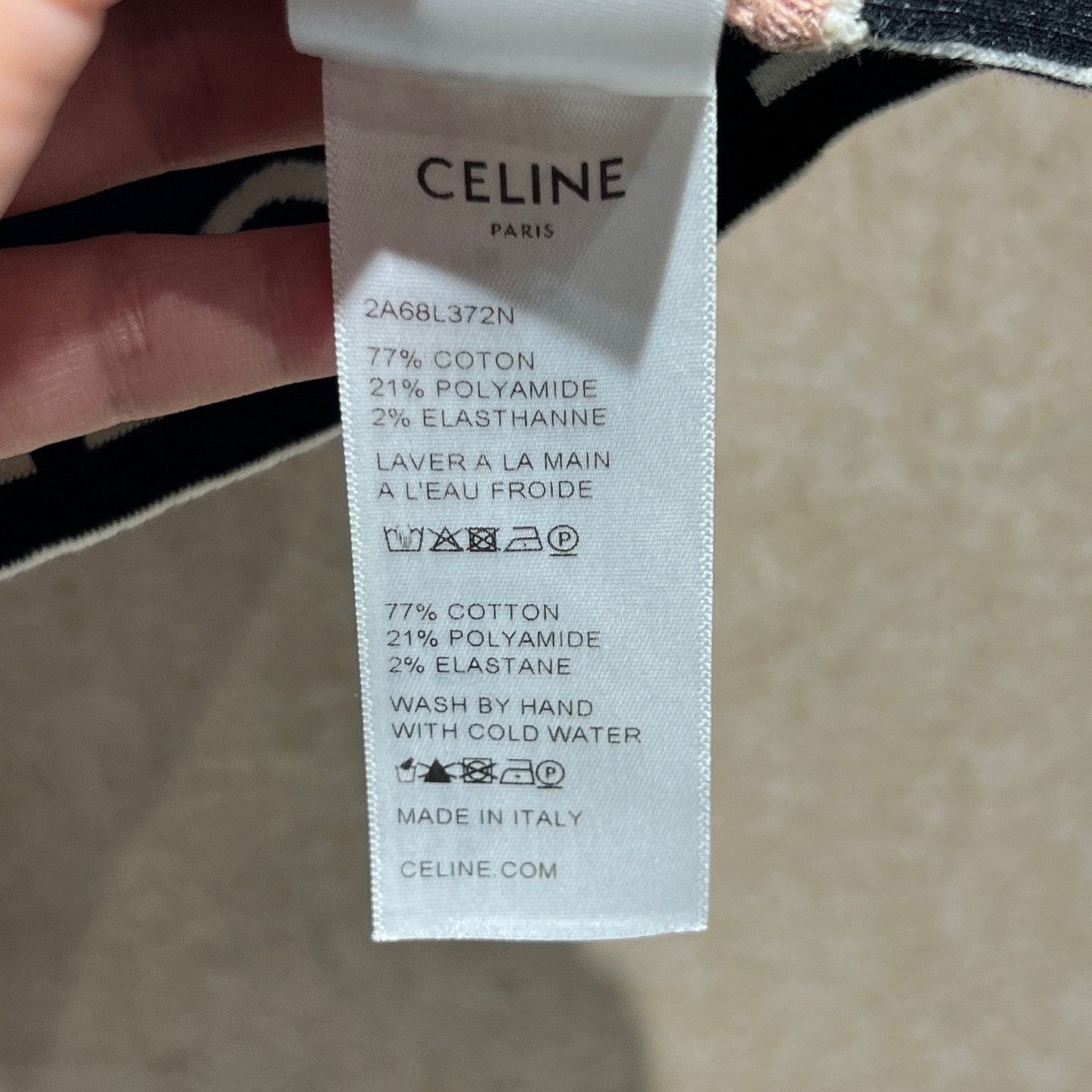 Celine Celine Logo Knit Crop Top Size S Size S / US 4 / IT 40 - 4 Thumbnail