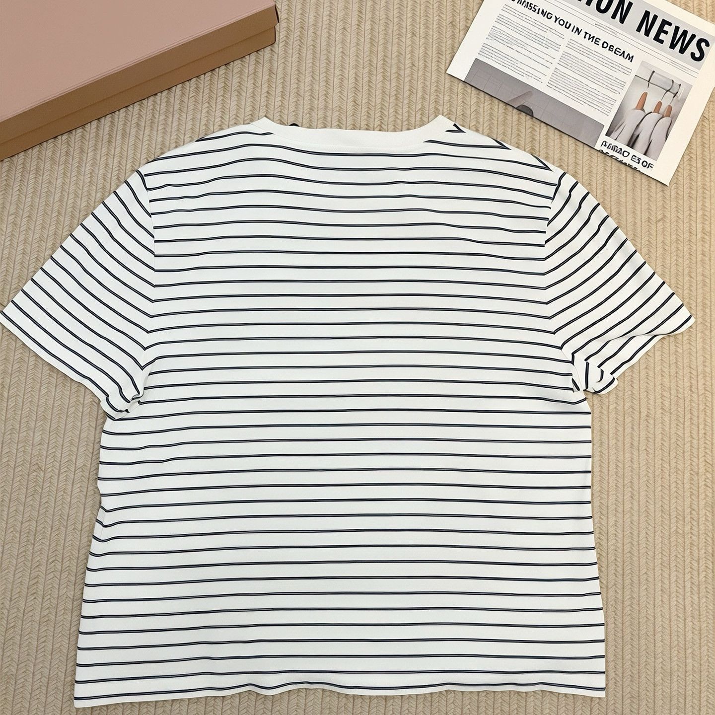 Celine CELINE Triomphe Striped T-Shirt Size XL Size US XL / EU 56 / 4 - 2 Thumbnail