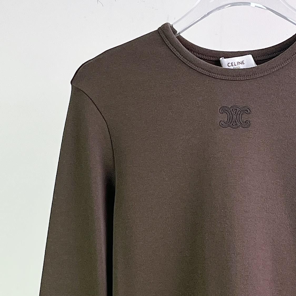 Celine Celine Triomphe Long Sleeve T-Shirt Size S Size S / US 4 / IT 40 - 5 Thumbnail