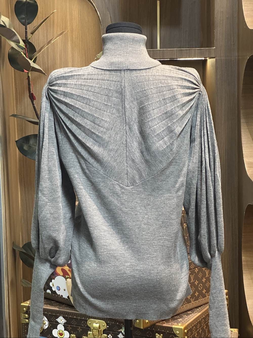 Celine Celine Grey Turtleneck Sweater Size M Size M / US 6-8 / IT 42-44 - 2 Thumbnail
