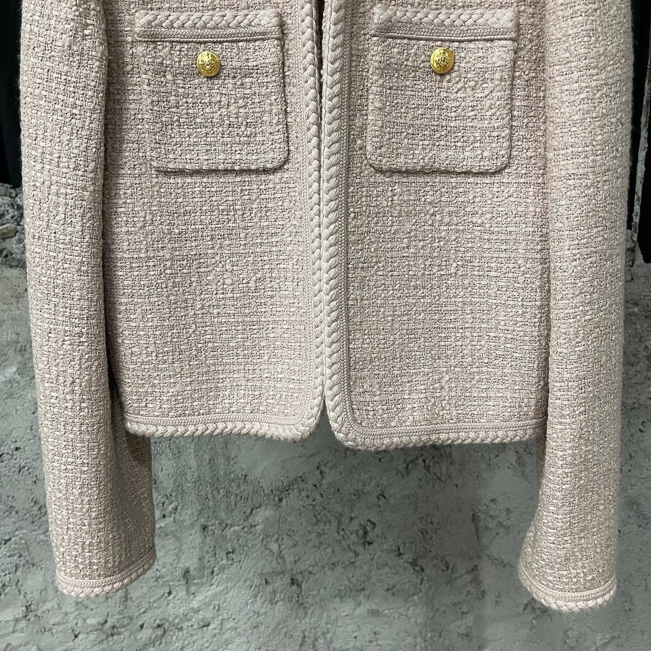 Celine CELINE Tweed Jacket Pink Size 38 Size S / US 4 / IT 40 - 7 Thumbnail