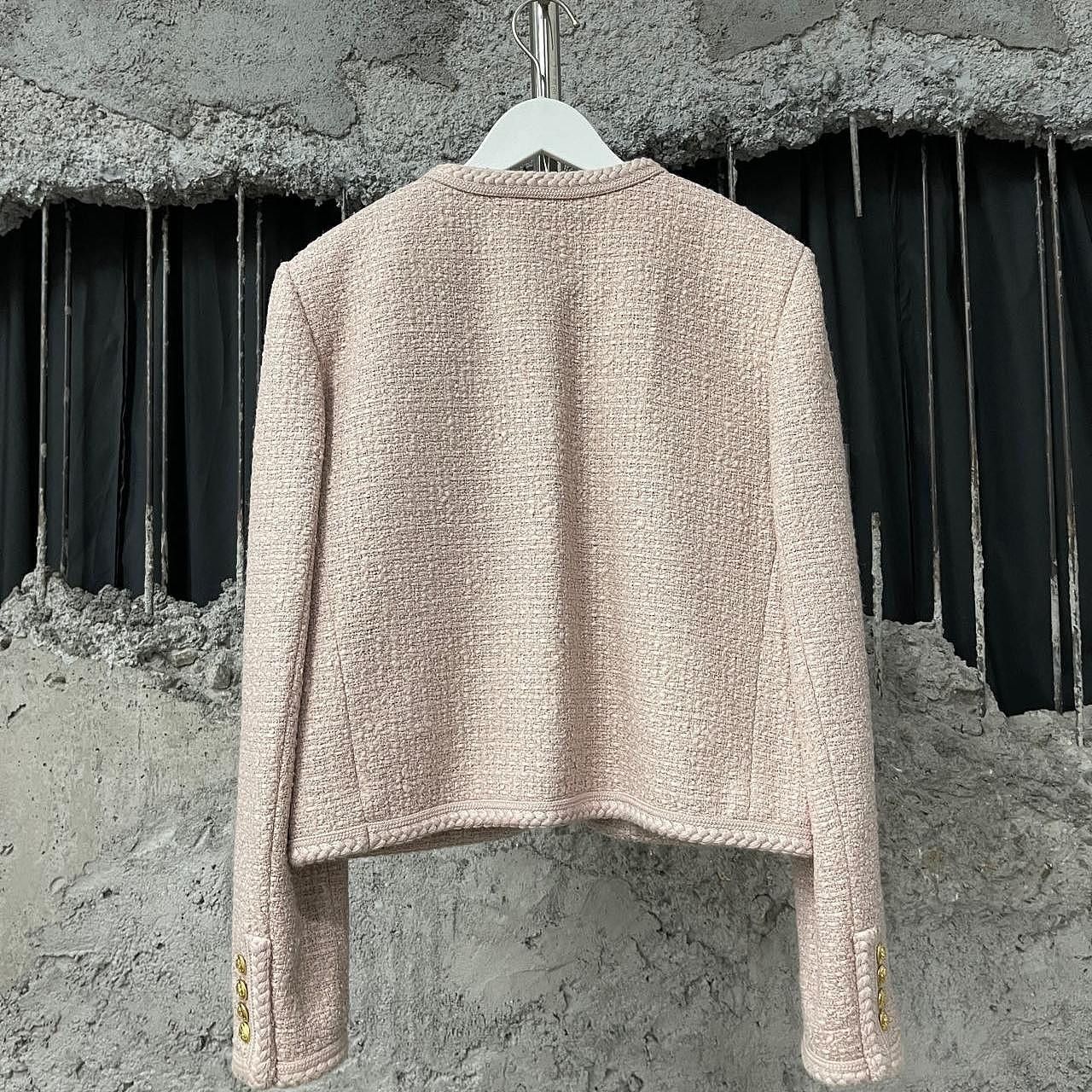 Celine CELINE Tweed Jacket Pink Size 38 Size S / US 4 / IT 40 - 2 Thumbnail