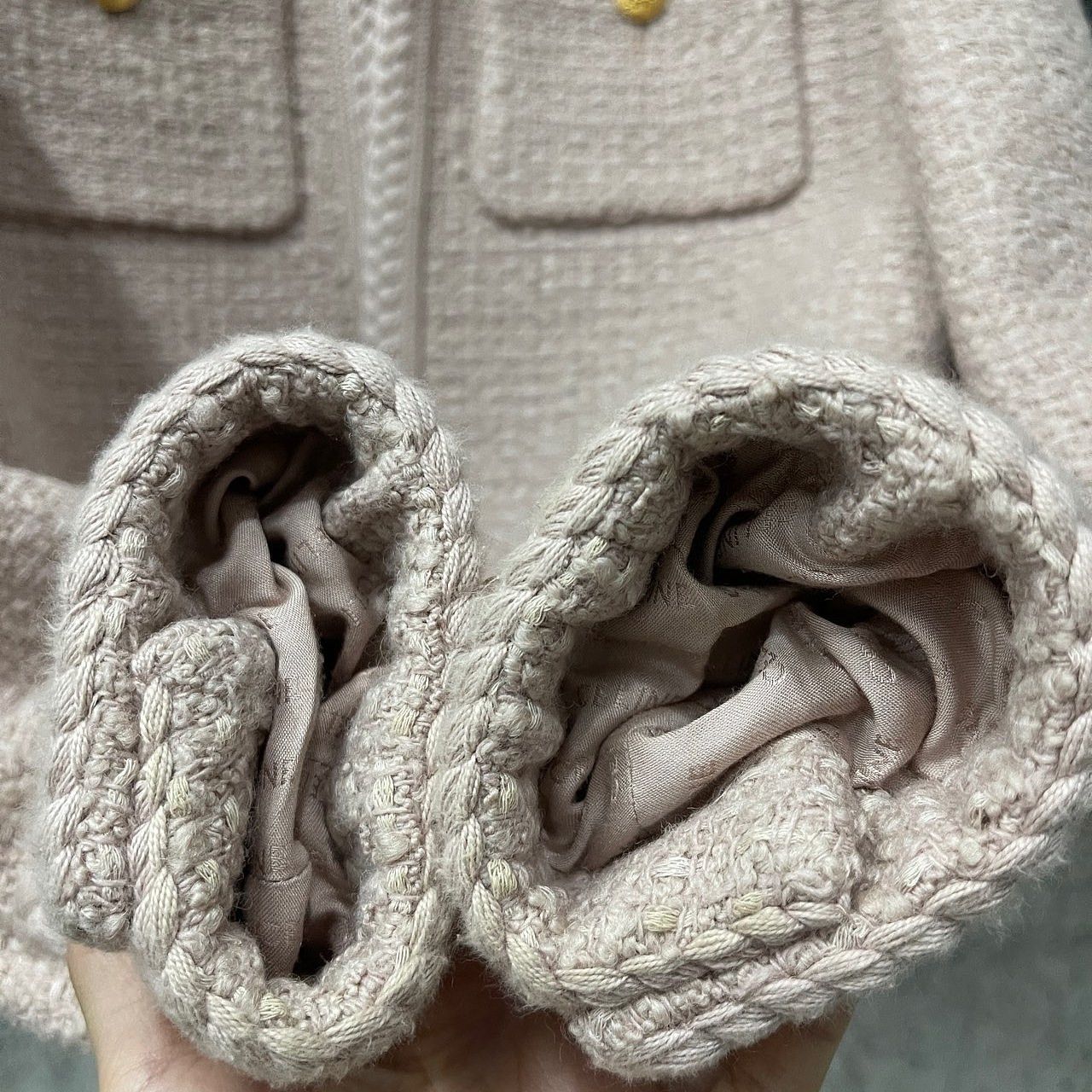 Celine CELINE Tweed Jacket Pink Size 38 Size S / US 4 / IT 40 - 9 Thumbnail