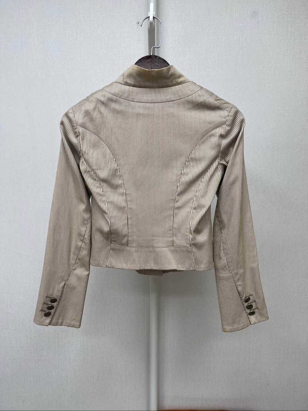 Celine Celine Striped Stand Collar Jacket Size 36 Size XS / US 0-2 / IT 36-38 - 2 Thumbnail
