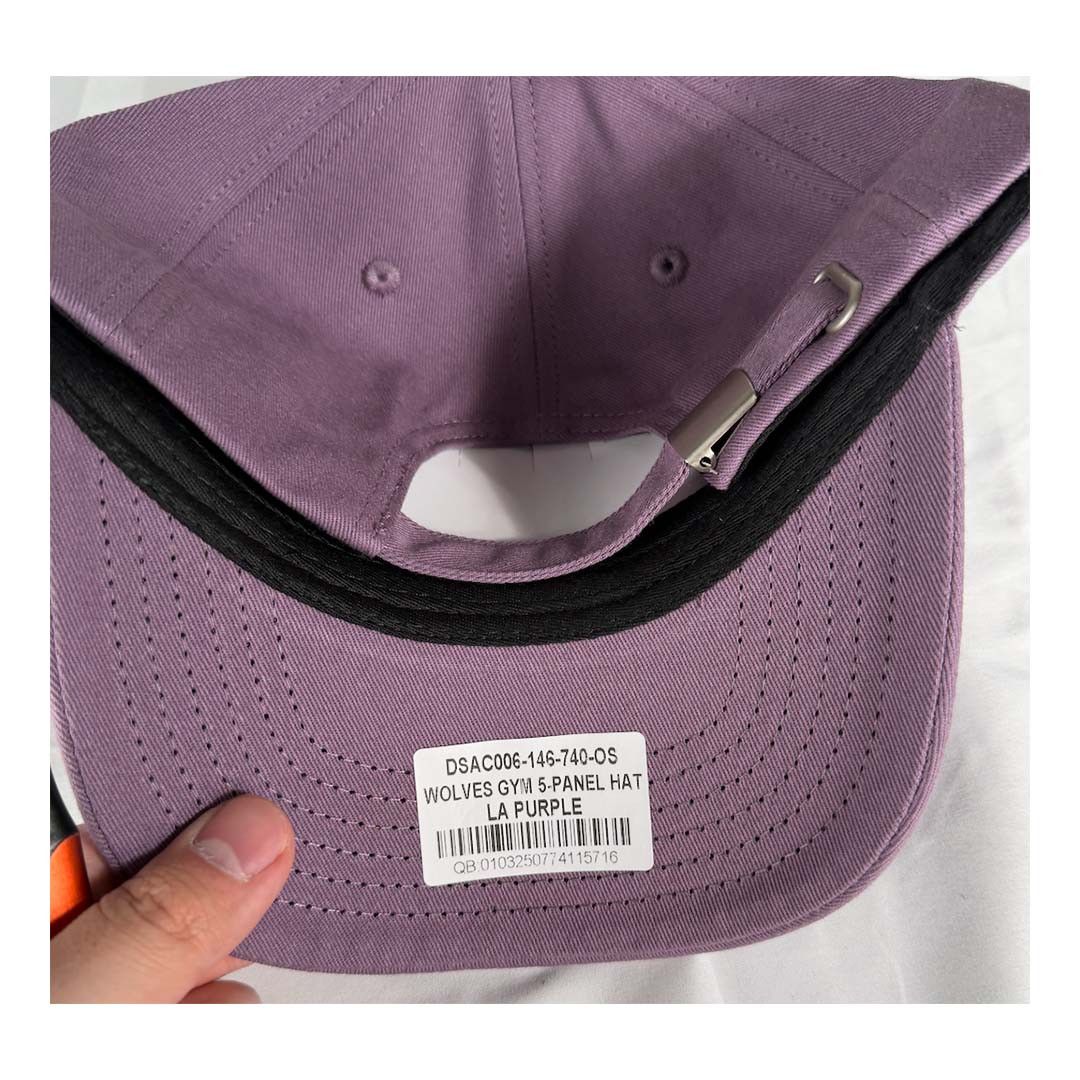 Darc Sport Darcsport Wolves Gym 5 Panel Hat LA Purple Size ONE SIZE - 4 Thumbnail