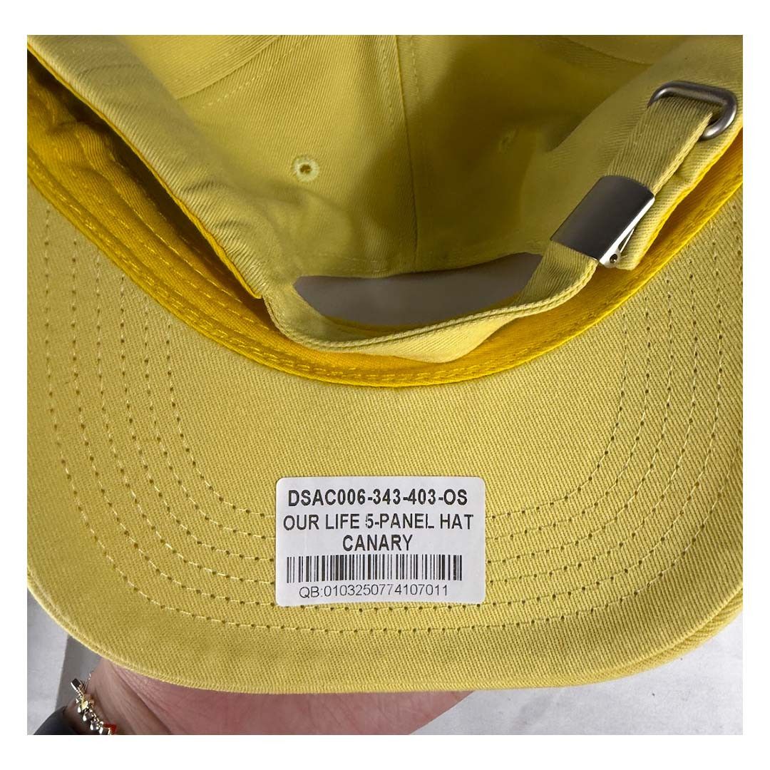 Darc Sport Darcsport Our Life 5 Panel Hat Canary Size ONE SIZE - 4 Thumbnail