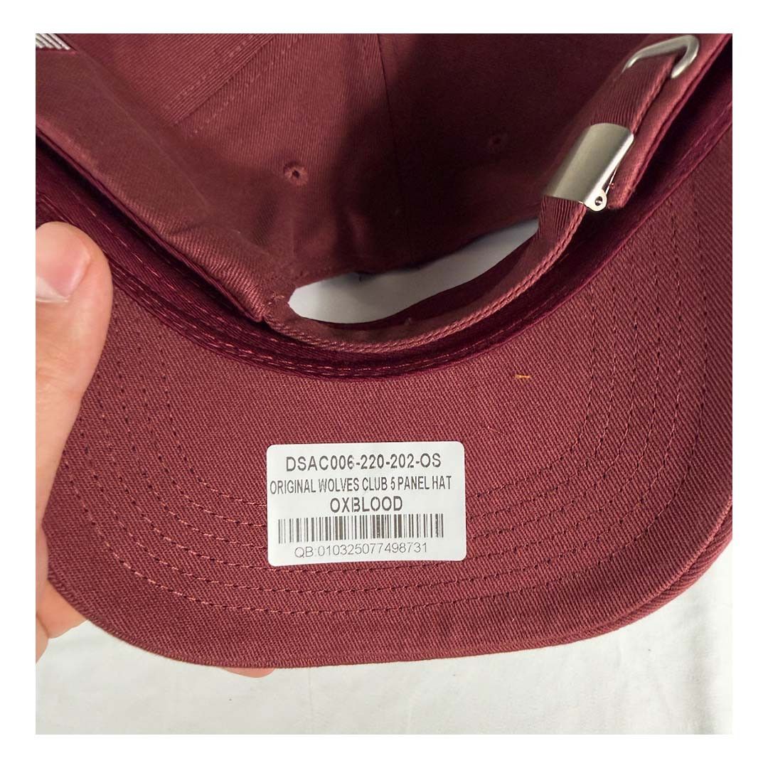 Darc Sport Darcsport Original Wolves Club 5 Panel Hat Ox Blood Size ONE SIZE - 5 Thumbnail