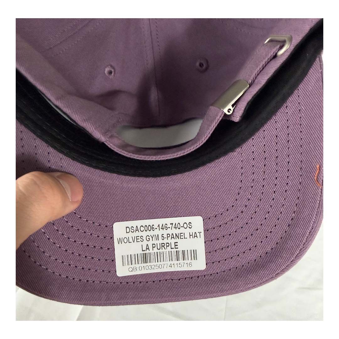 Darc Sport Darcsport Wolves Gym 5 Panel Hat Purple Size ONE SIZE - 4 Thumbnail