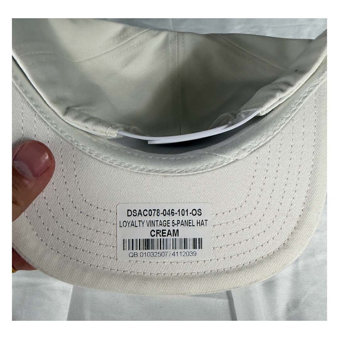 Darc Sport Darcsport Loyalty Vintage 5 Panel Hat Cream Size ONE SIZE - 4 Thumbnail