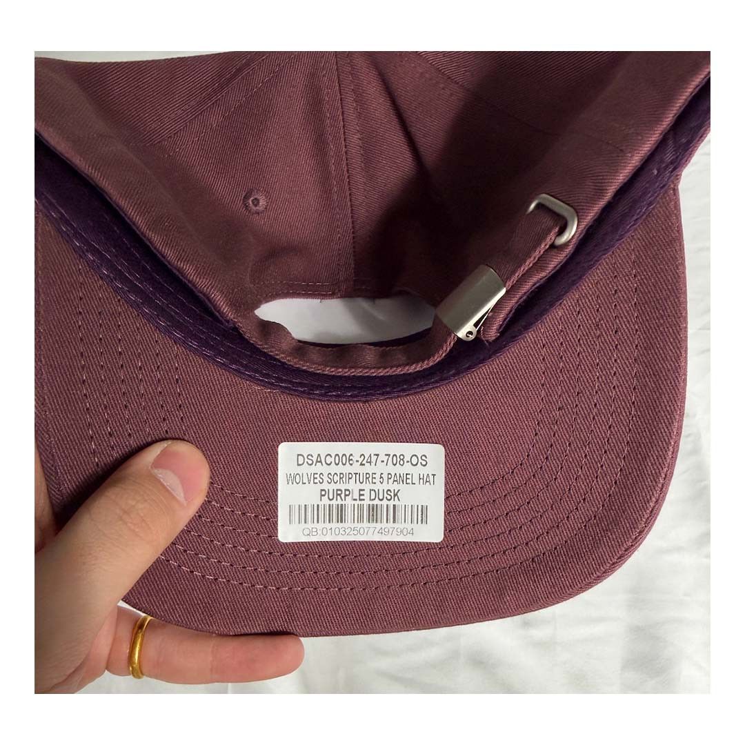 Darc Sport Darcsport Wolves Scripture 5 Panel Hat Purple Dusk Size ONE SIZE - 4 Thumbnail