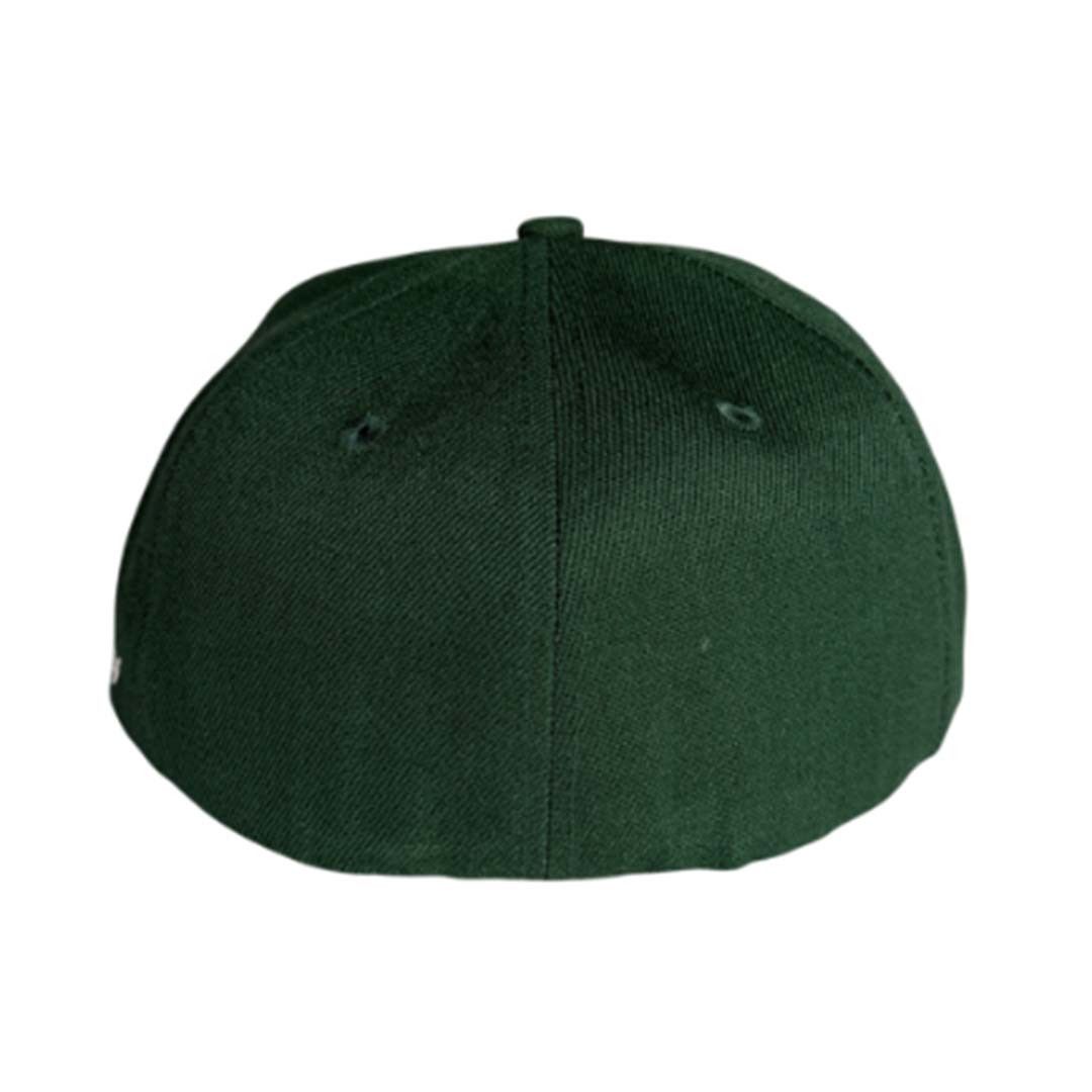 Darc Sport Darcsport Wolf Head Fitted Hat Forest Green Size ONE SIZE - 3 Thumbnail