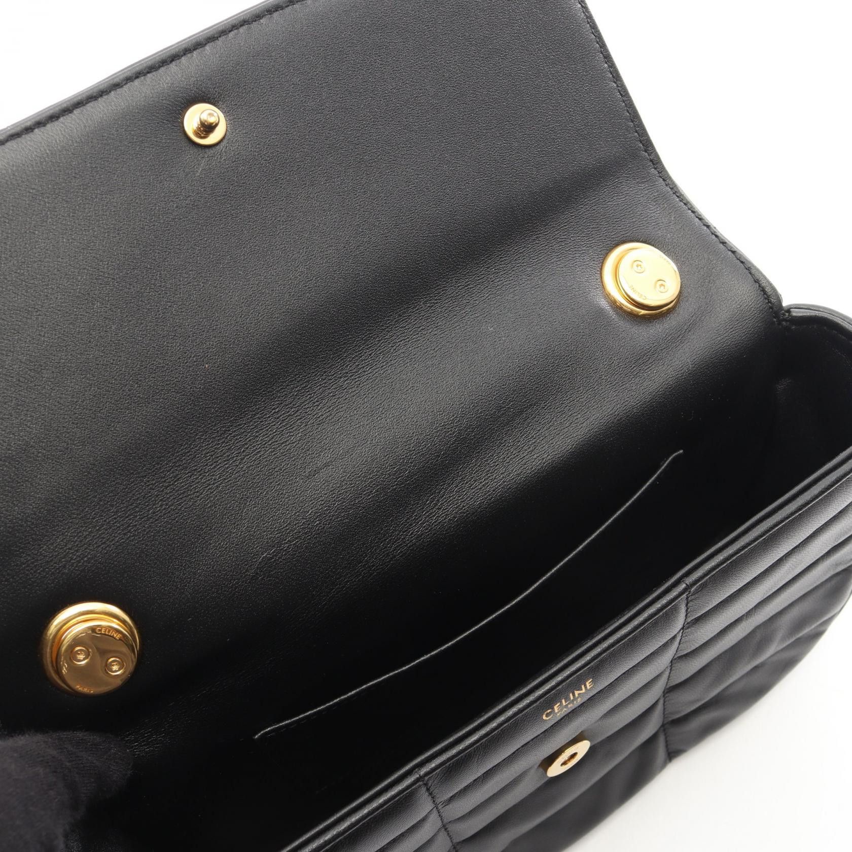 Celine Celine CELINE Monochrome Leather Shoulder Bag Leather Shoulder Bag 111273 DUTY FREE for USA Size ONE SIZE - 5 Thumbnail