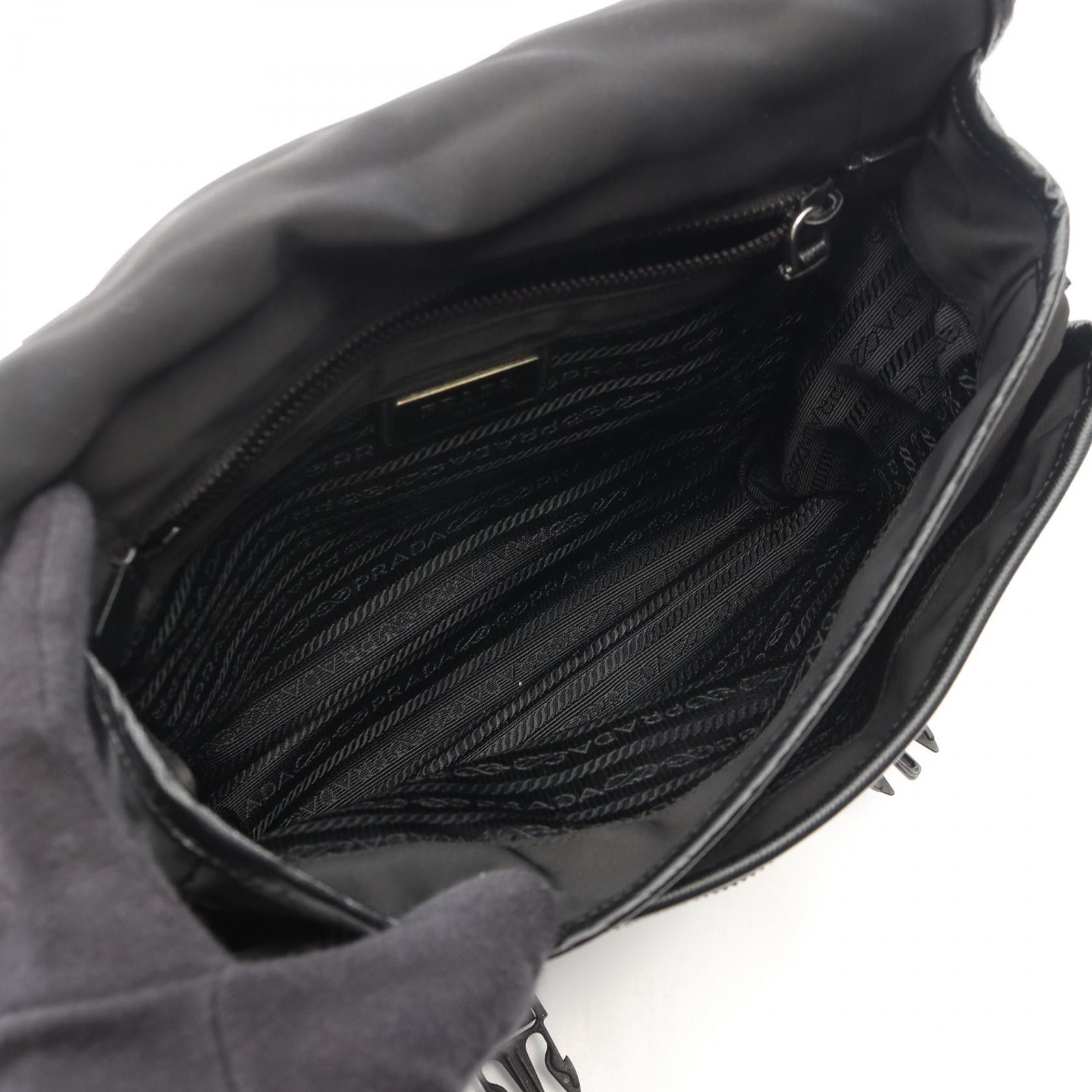Prada Prada PRADA Nylon Saffiano Leather Shoulder Bag Textile Shoulder Bag DUTY FREE for USA Size ONE SIZE - 3 Thumbnail