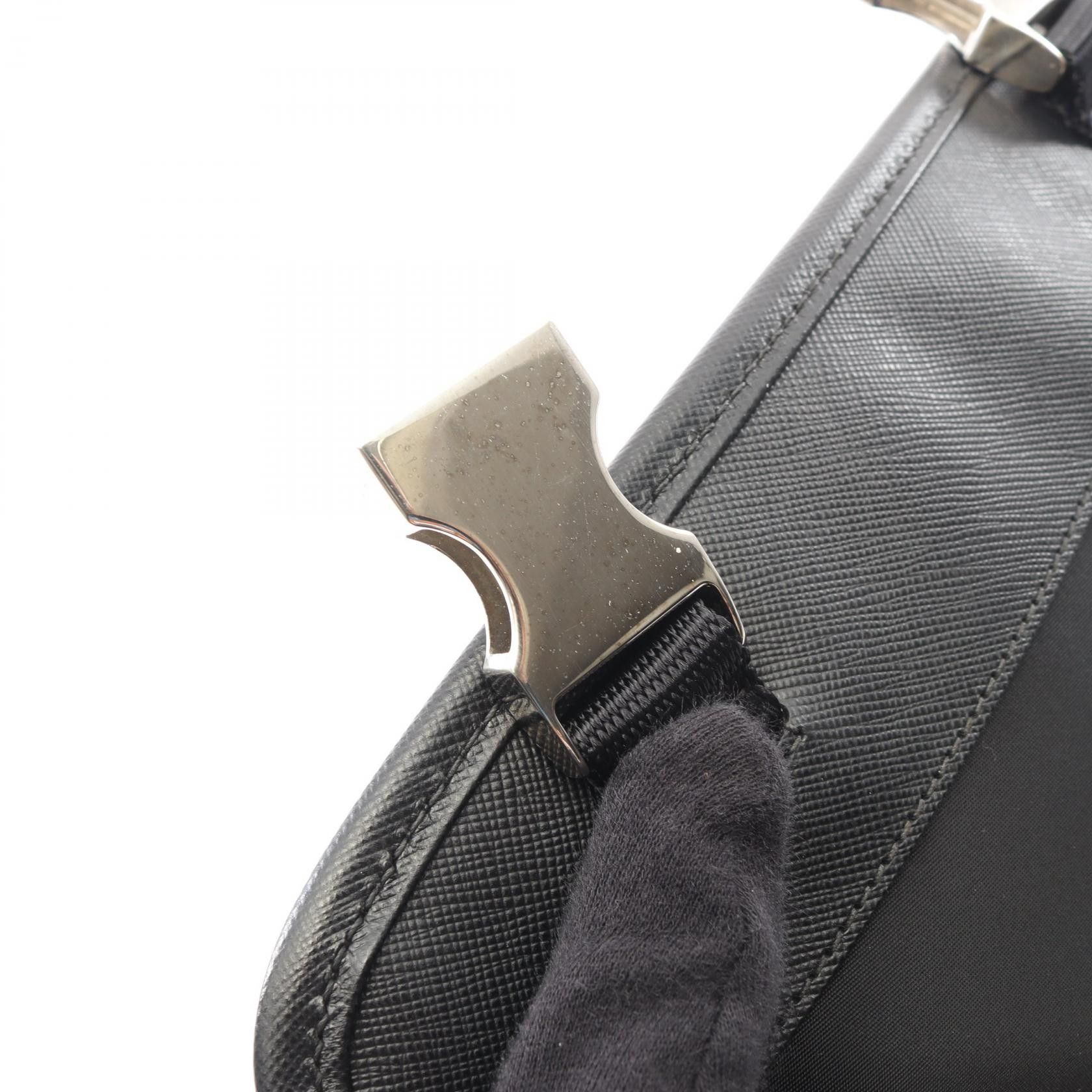 Prada Prada PRADA Nylon Saffiano Leather Shoulder Bag Textile Shoulder Bag DUTY FREE for USA Size ONE SIZE - 9 Thumbnail