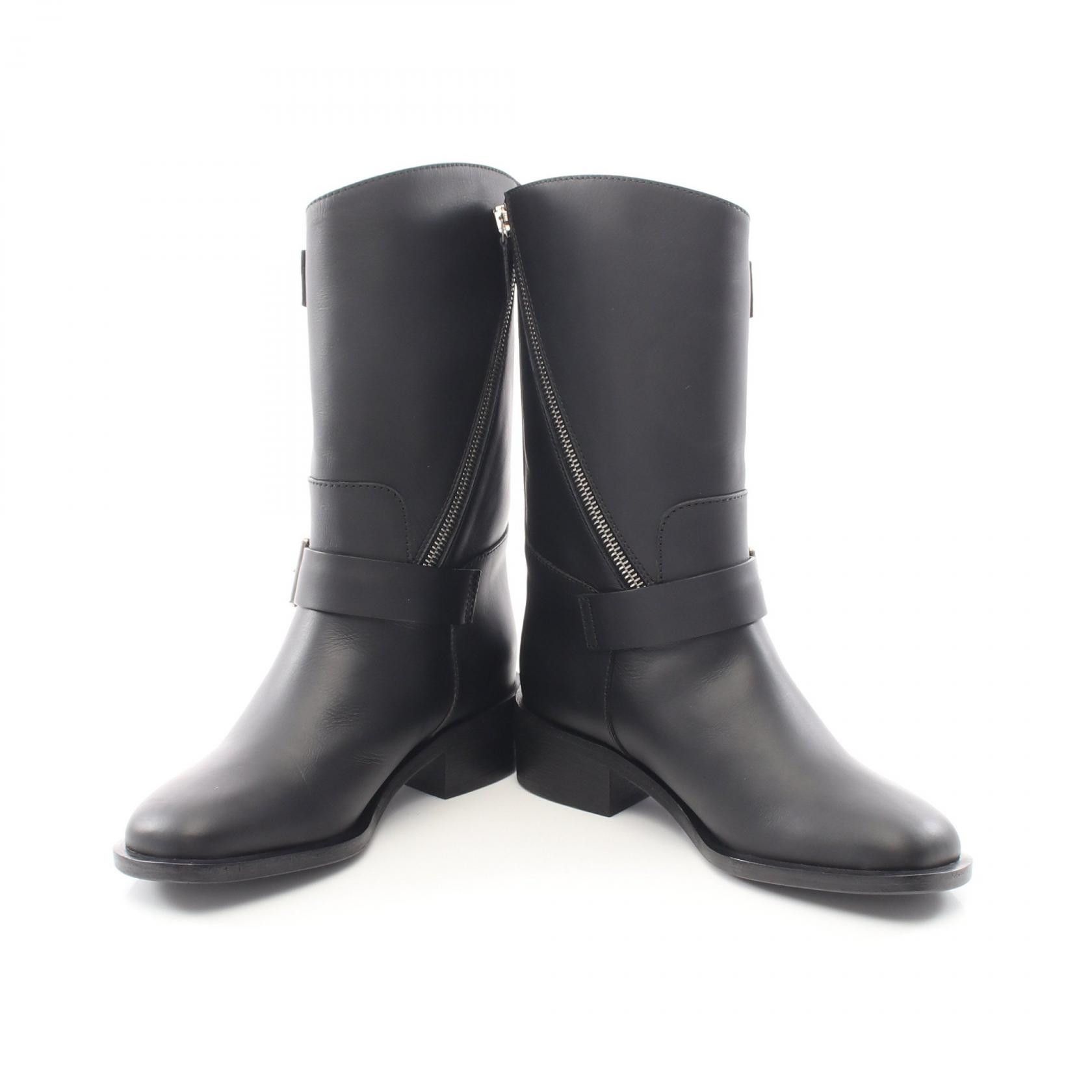 Chanel Chanel Chanel Engineer Boots Leather Leather Shoes DUTY FREE for USA Size ONE SIZE - 3 Thumbnail