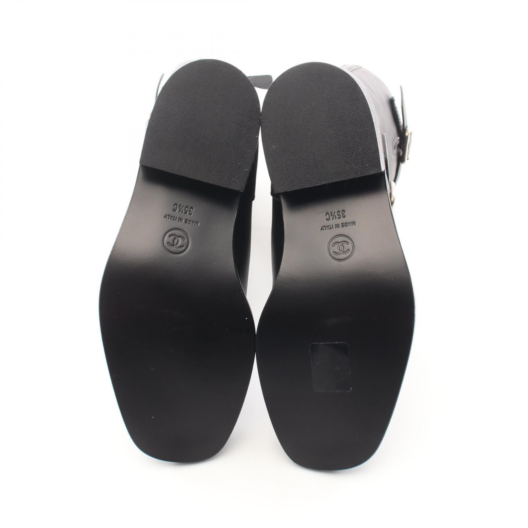 Chanel Chanel Chanel Engineer Boots Leather Leather Shoes DUTY FREE for USA Size ONE SIZE - 4 Thumbnail