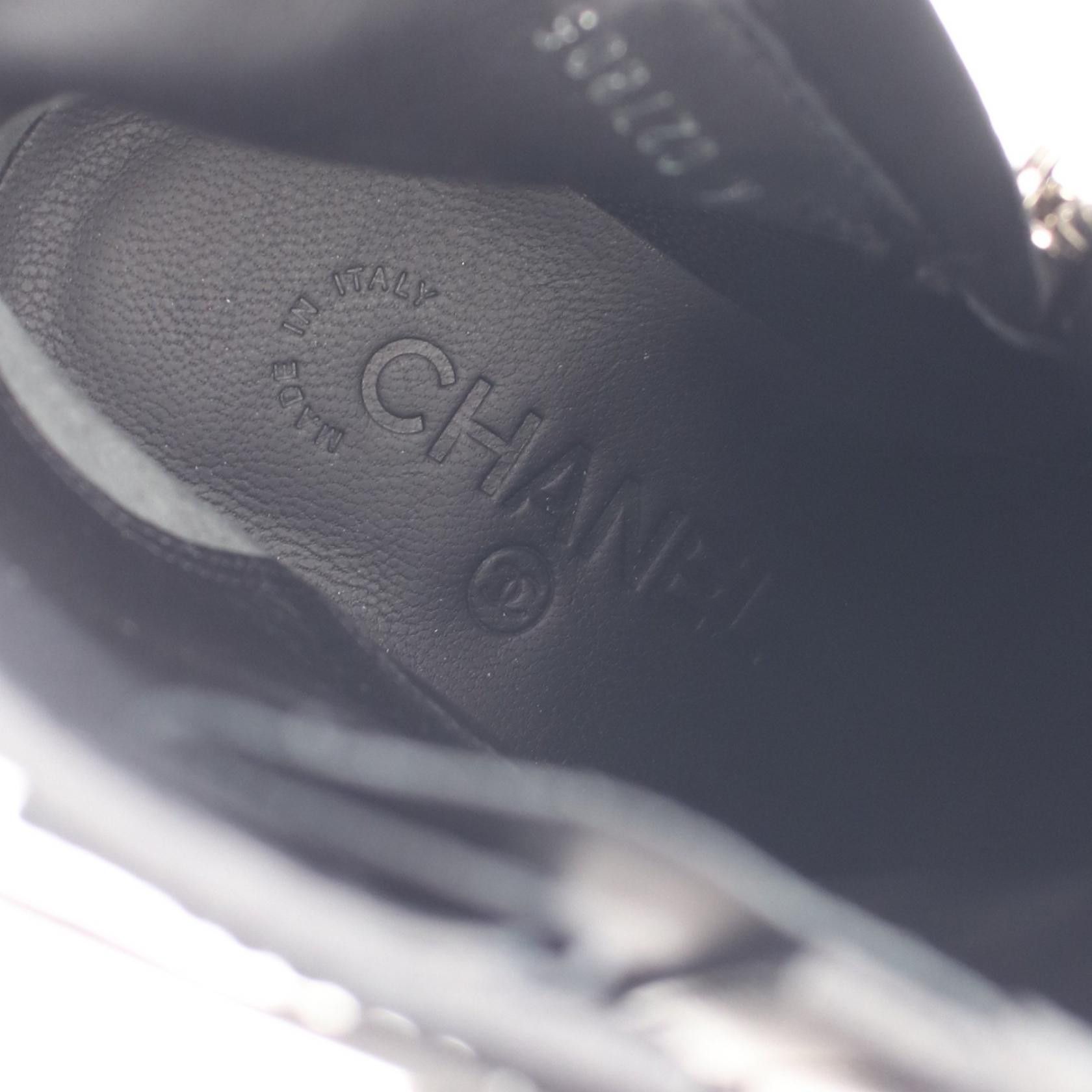 Chanel Chanel Chanel Engineer Boots Leather Leather Shoes DUTY FREE for USA Size ONE SIZE - 5 Thumbnail