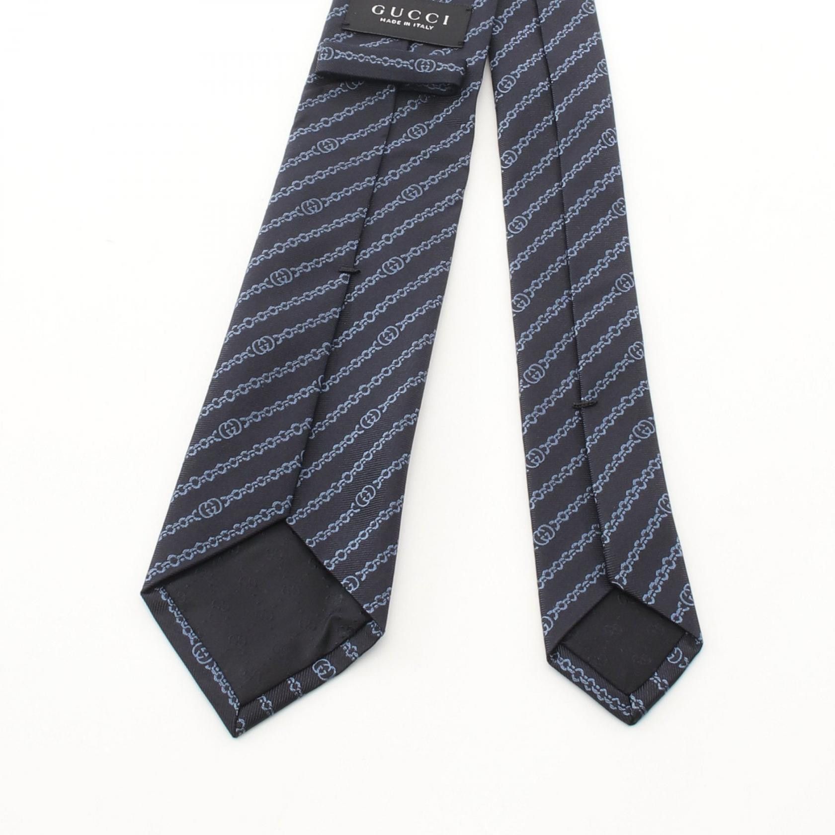 Gucci Gucci Gucci Interlocking G Silk Tie Textile Necktie 865320 DUTY FREE for USA Size ONE SIZE - 3 Thumbnail