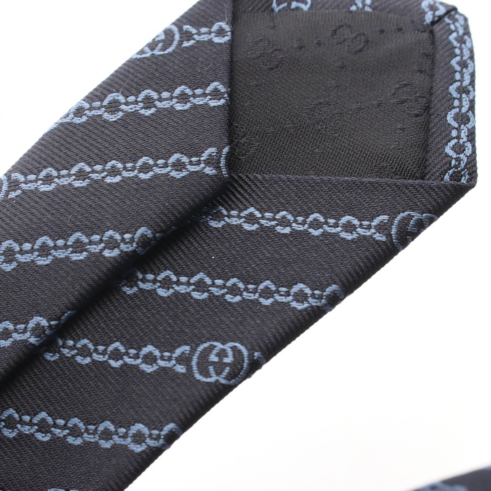 Gucci Gucci Gucci Interlocking G Silk Tie Textile Necktie 865320 DUTY FREE for USA Size ONE SIZE - 8 Thumbnail