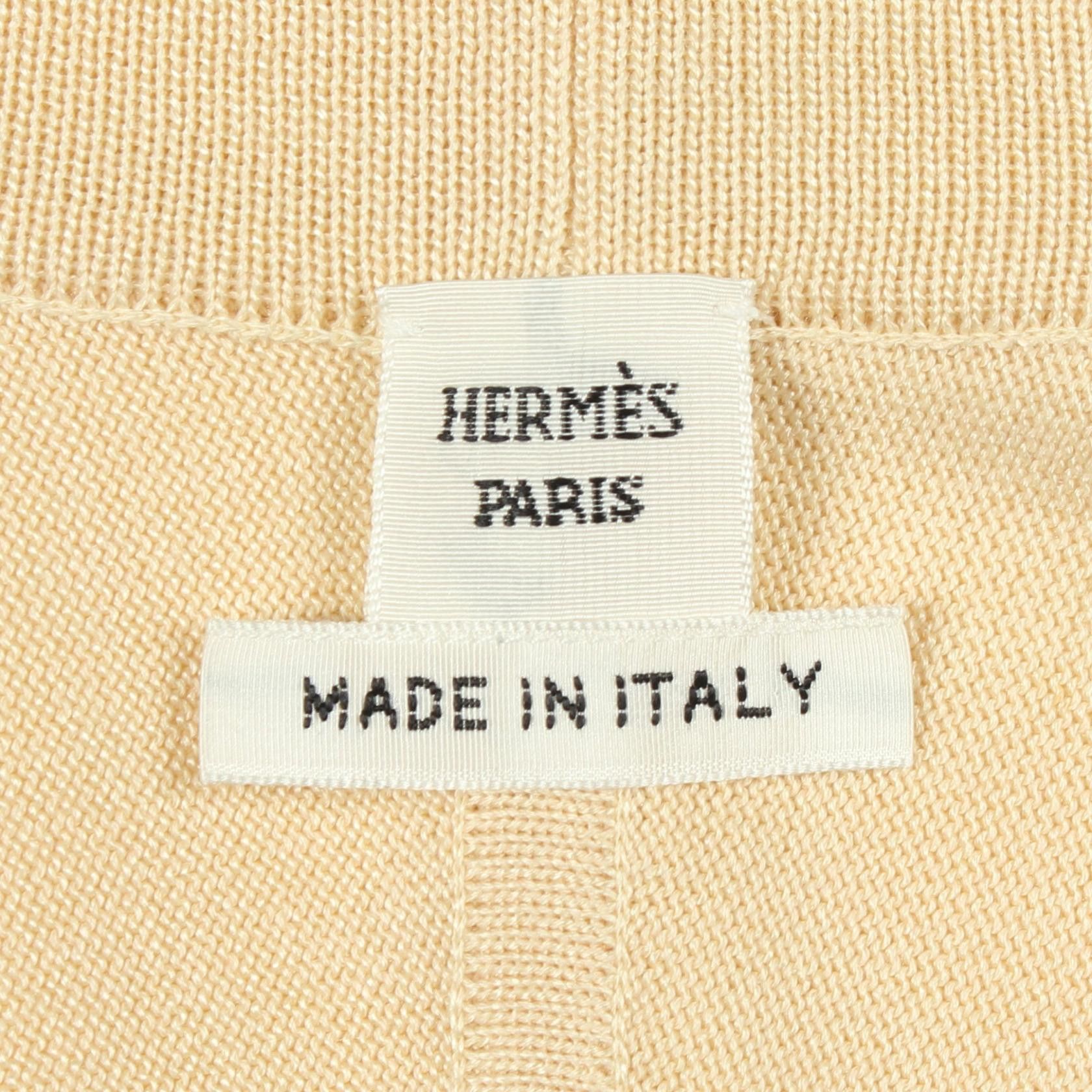 Hermes Hermes Hermes Twillaine Grand Tralala Silk Cotton Cardigan Textile Tops DUTY FREE for USA Size ONE SIZE - 3 Thumbnail