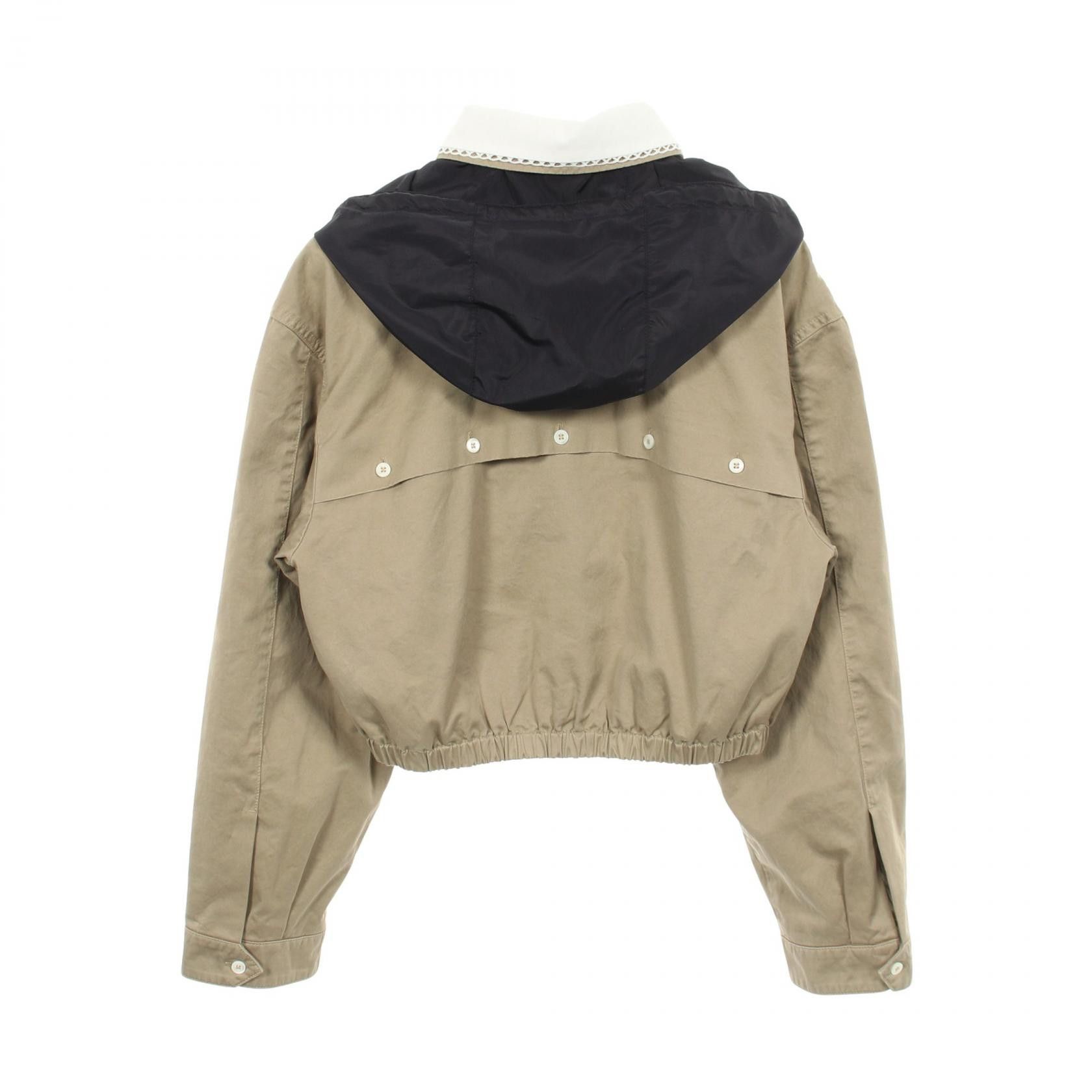 Miu Miu Miu Miu Miu Miu garment-dye cotton jacket Textile Outerwear ML1477 DUTY FREE for USA Size ONE SIZE - 2 Thumbnail