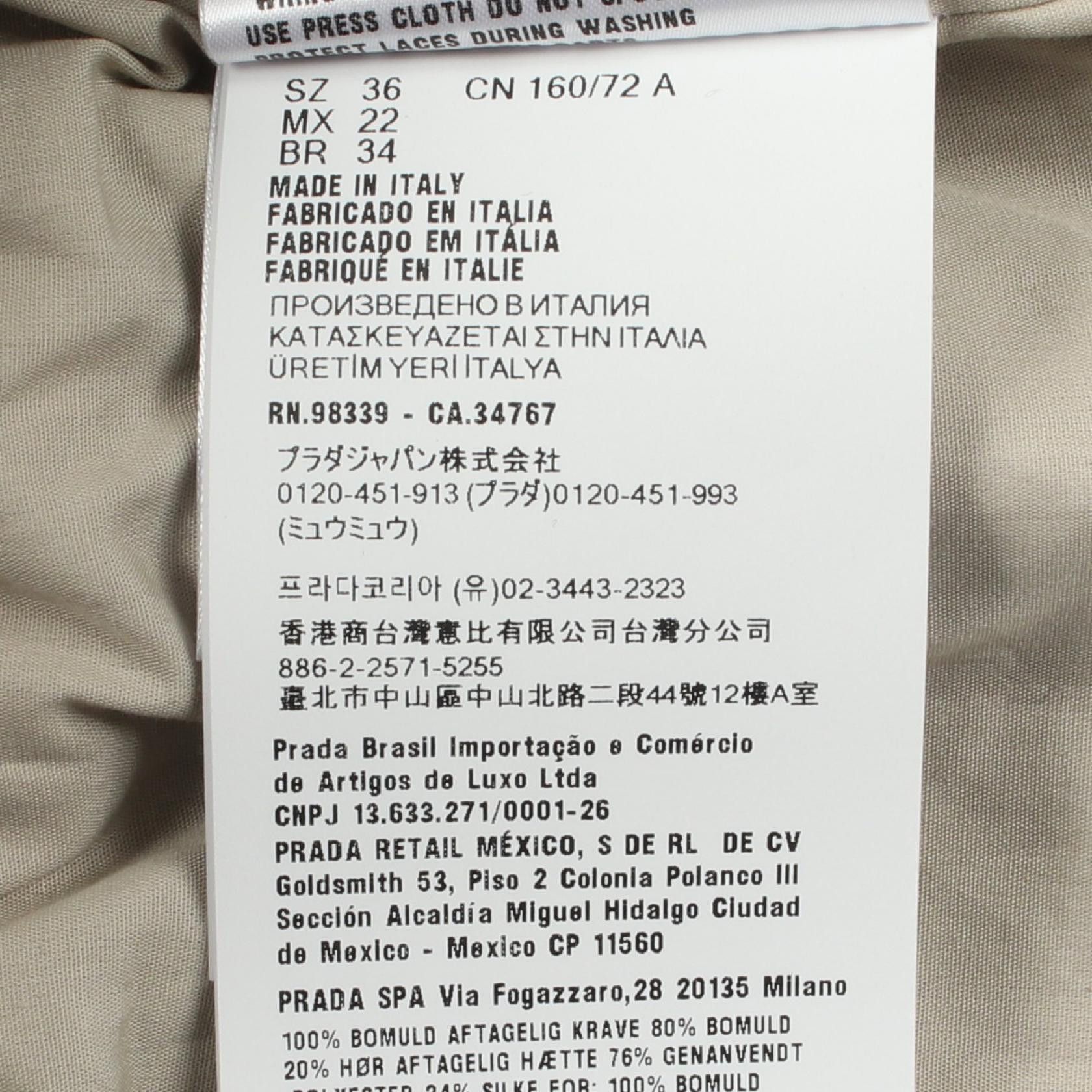 Miu Miu Miu Miu Miu Miu garment-dye cotton jacket Textile Outerwear ML1477 DUTY FREE for USA Size ONE SIZE - 4 Thumbnail
