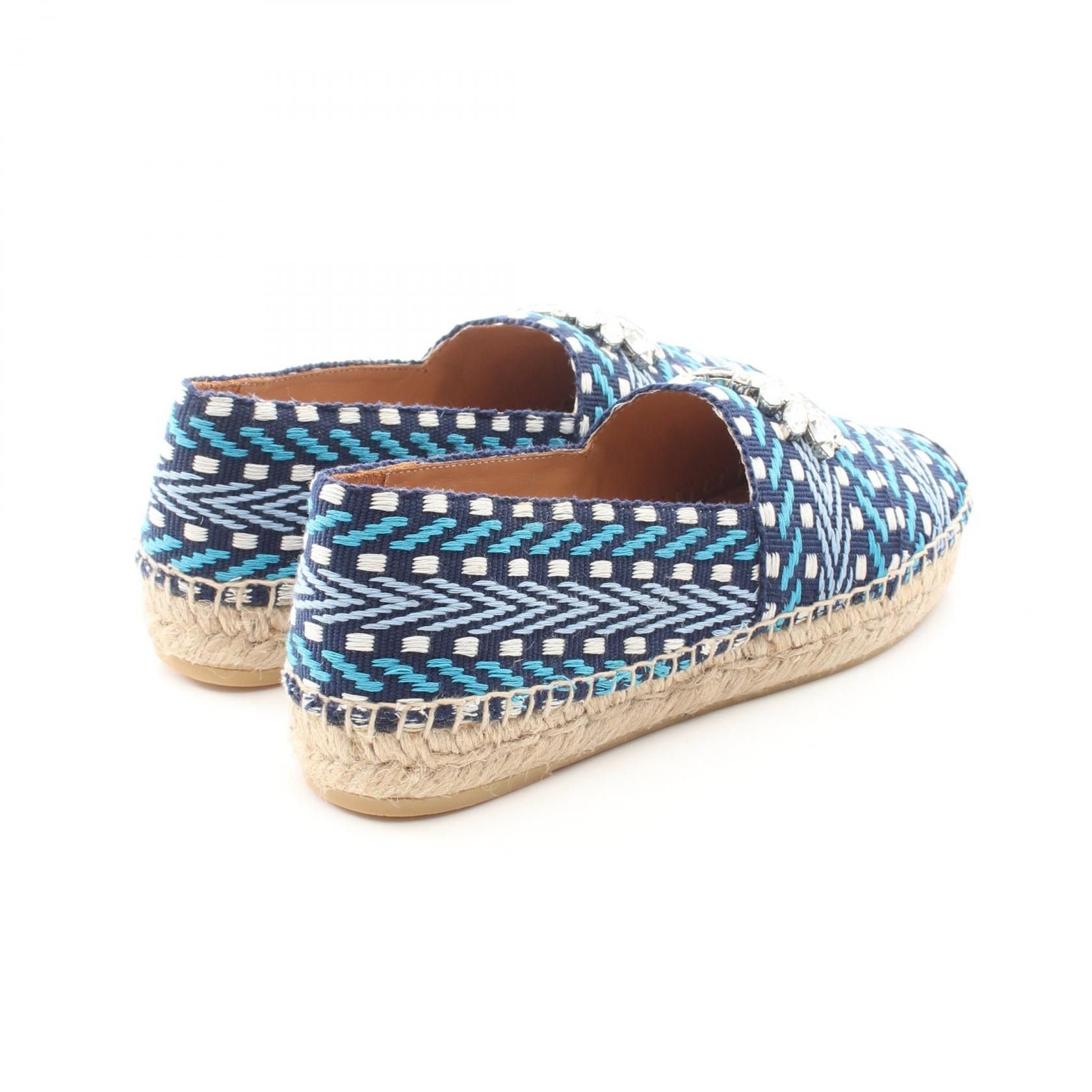 Miu Miu Miu Miu Miu Miu Bijou Espadrille Slip On Textile Shoes 5S095D DUTY FREE for USA Size ONE SIZE - 2 Thumbnail