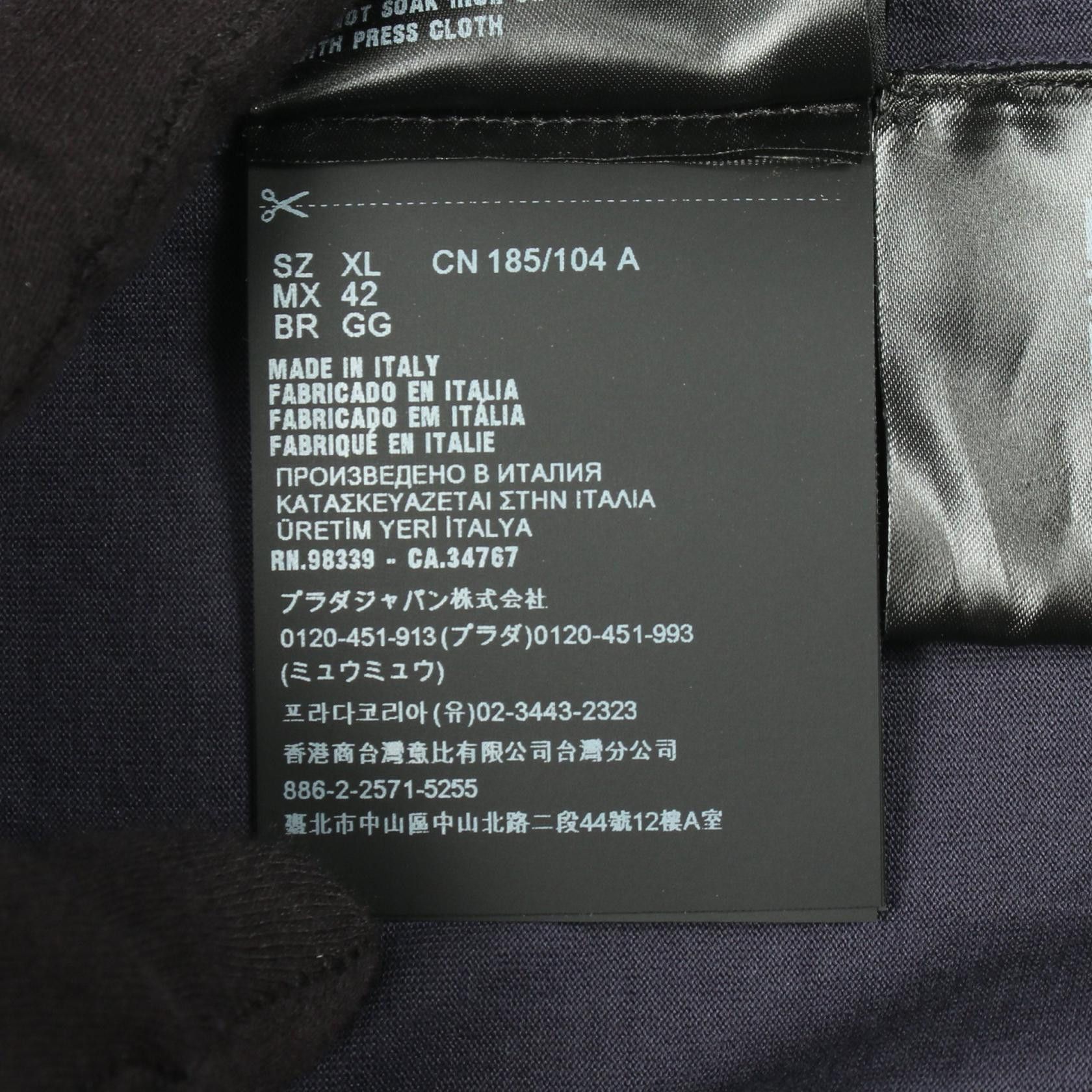 Prada Prada Prada Triangle Logo Cotton Top Textile Tops UJL92A DUTY FREE for USA Size ONE SIZE - 5 Thumbnail