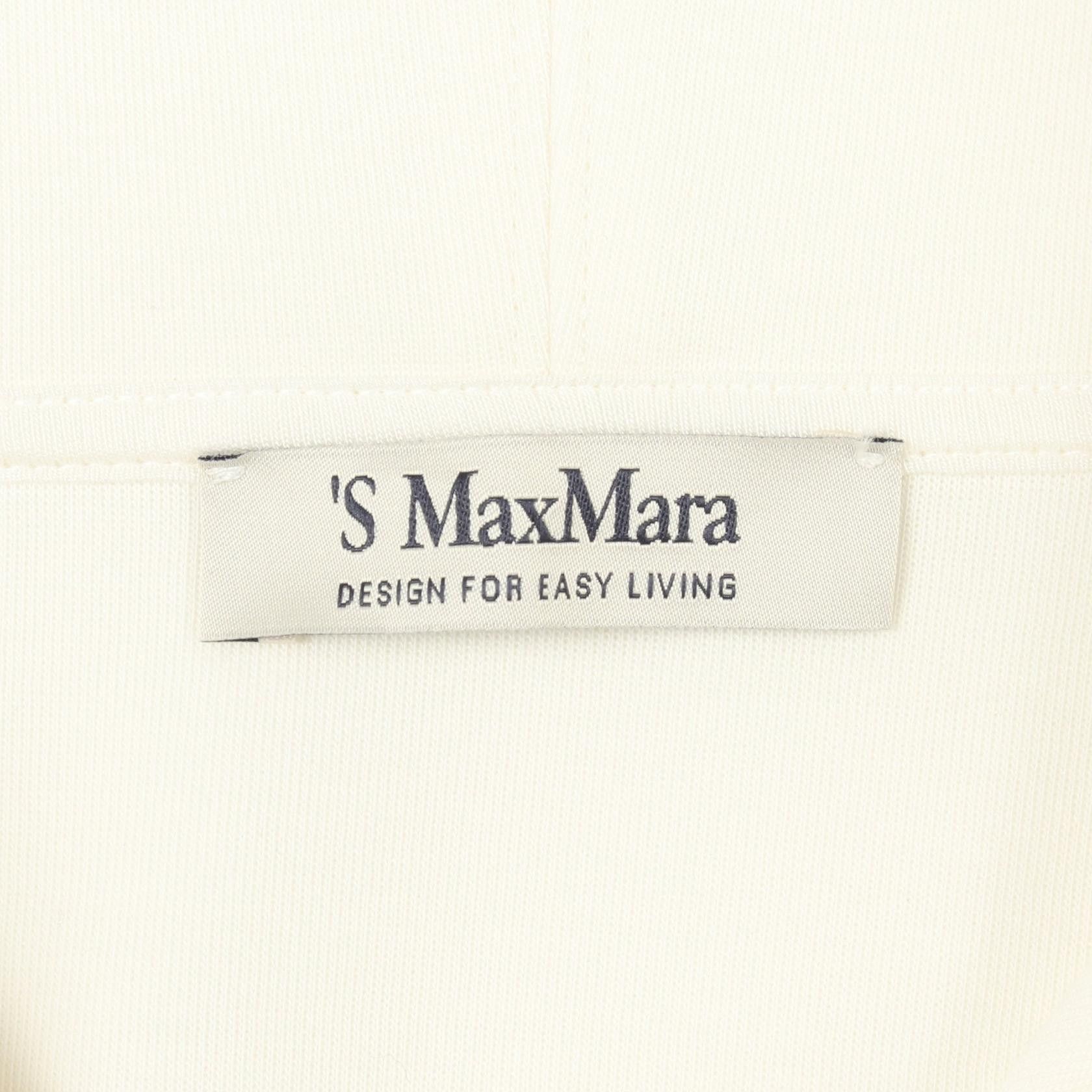 Max Mara MaxMara S Max Mara VISIERA Cotton Hoodie Textile Sweatshirts & Hoodies DUTY FREE for USA Size ONE SIZE - 3 Thumbnail