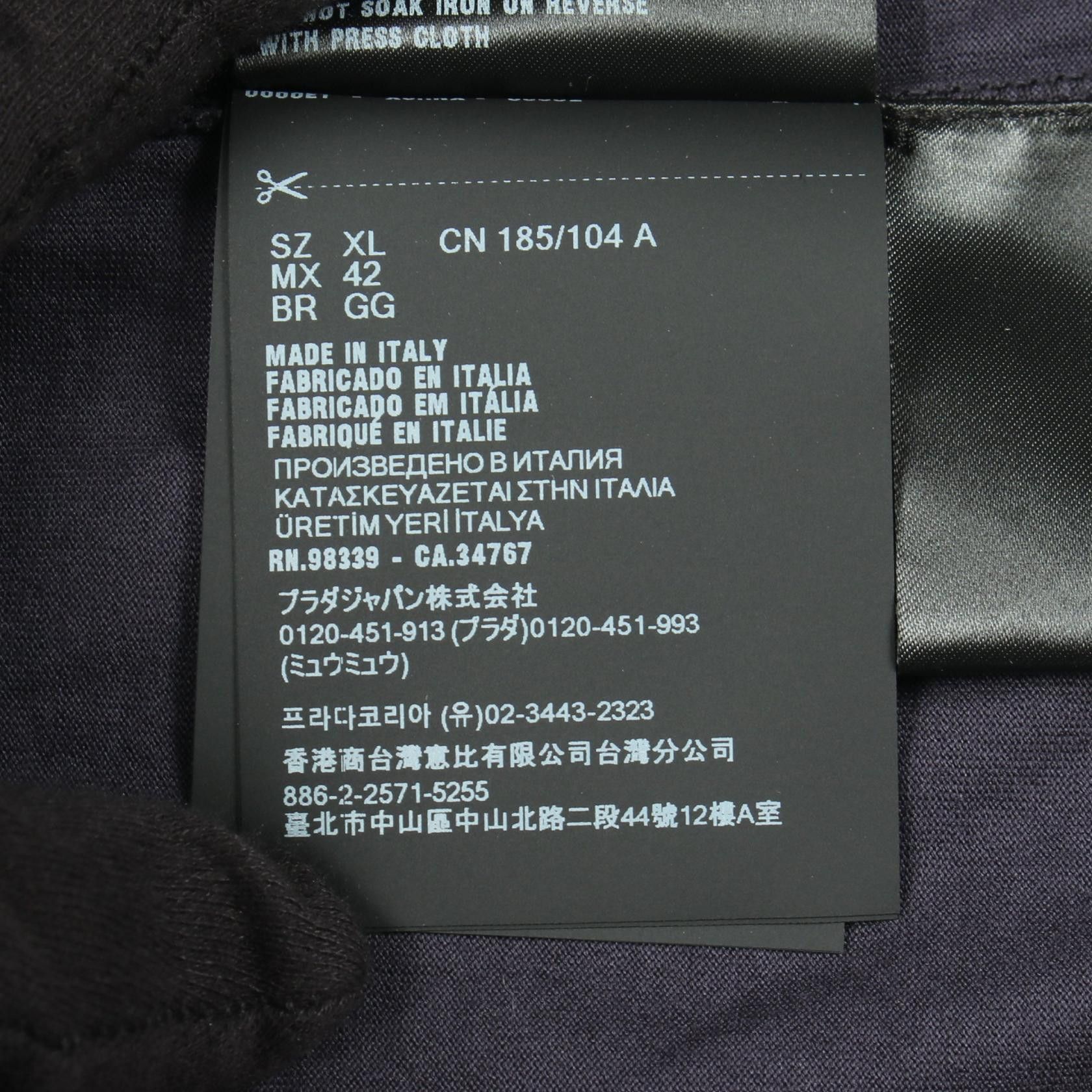 Prada Prada Prada Cotton Long Sleeve Top Textile Tops UJL92A DUTY FREE for USA Size ONE SIZE - 5 Thumbnail