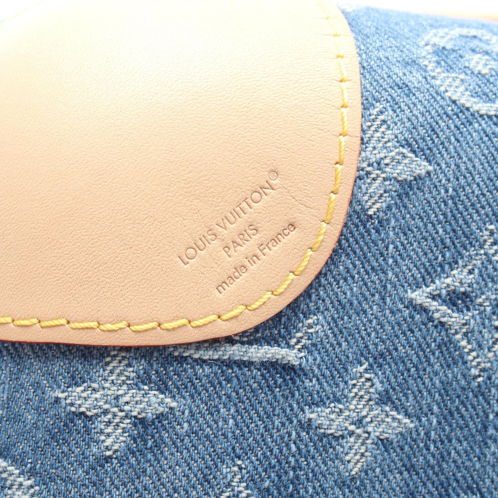 Louis Vuitton Louis Vuitton Louis Vuitton Horizon 55 Monogram Denim Carry Bag Textile Travel Bag M28386 DUTY FREE for USA Size ONE SIZE - 4 Thumbnail