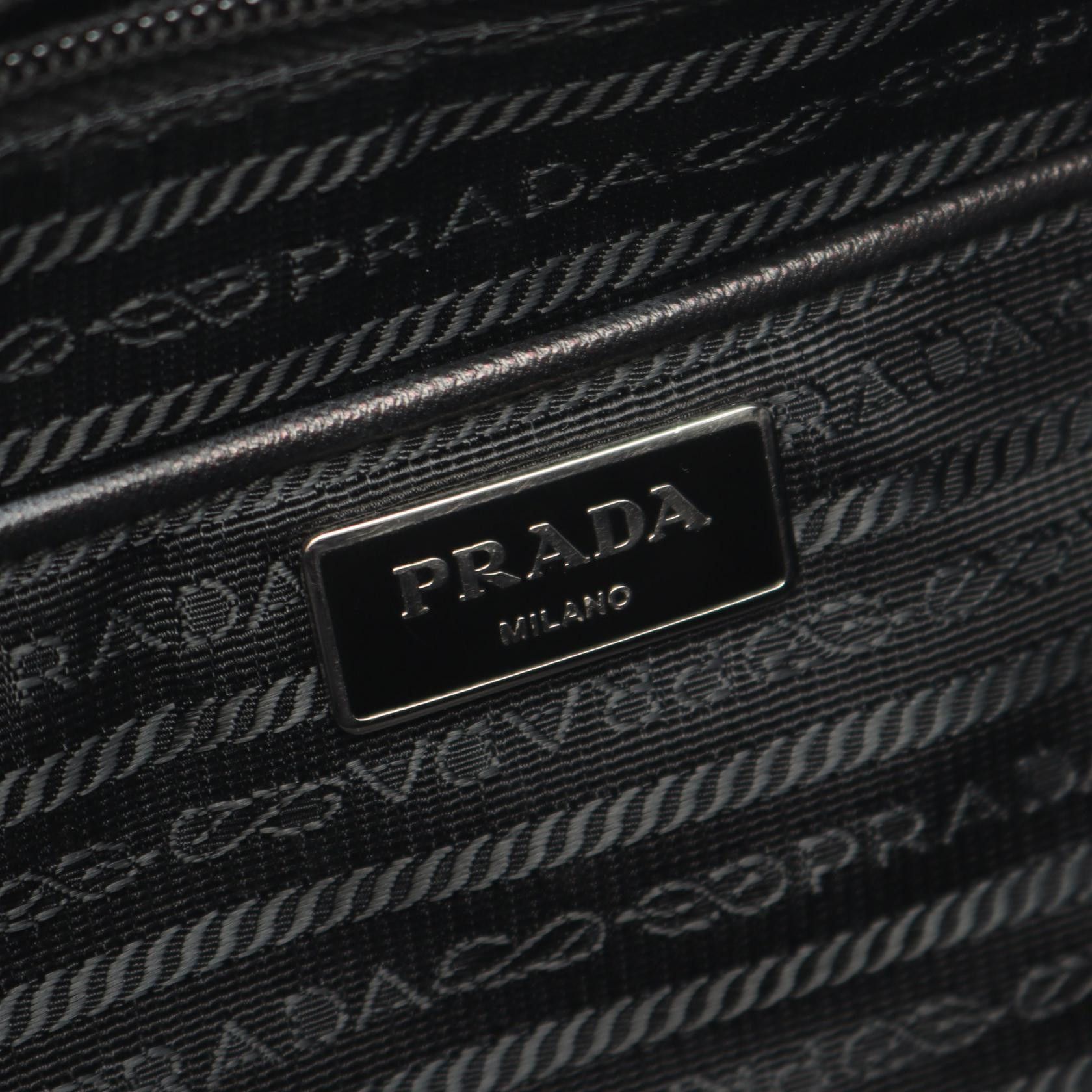 Prada Prada PRADA TESSUTO STAMPAT Nylon Saffiano Leather 2way Tote Bag Textile Tote Bag DUTY FREE for USA Size ONE SIZE - 4 Thumbnail