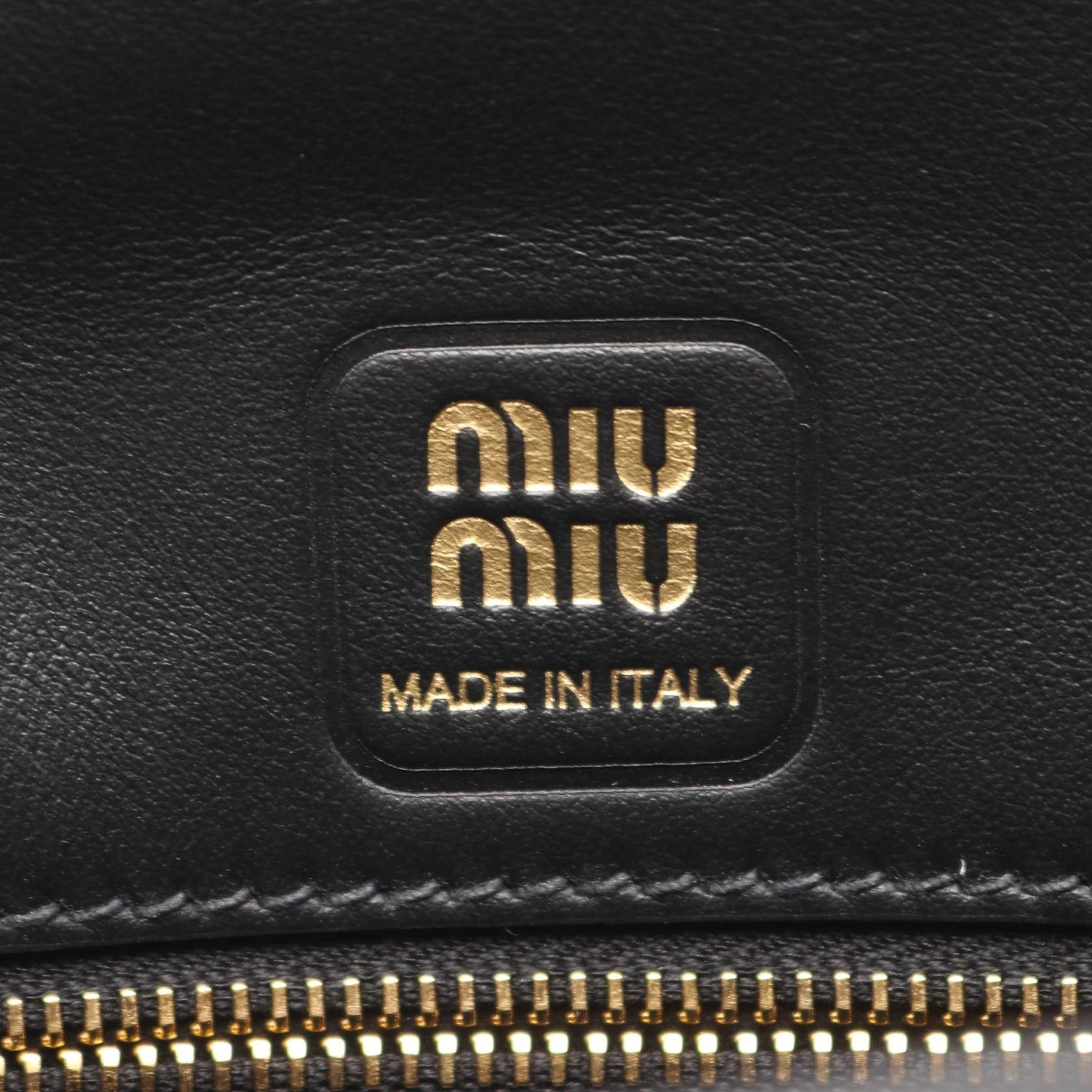 Miu Miu Miu Miu Miu Miu CRM FINE CALF Fine Calf Handbag Leather Handbag 5BD270 DUTY FREE for USA Size ONE SIZE - 4 Thumbnail