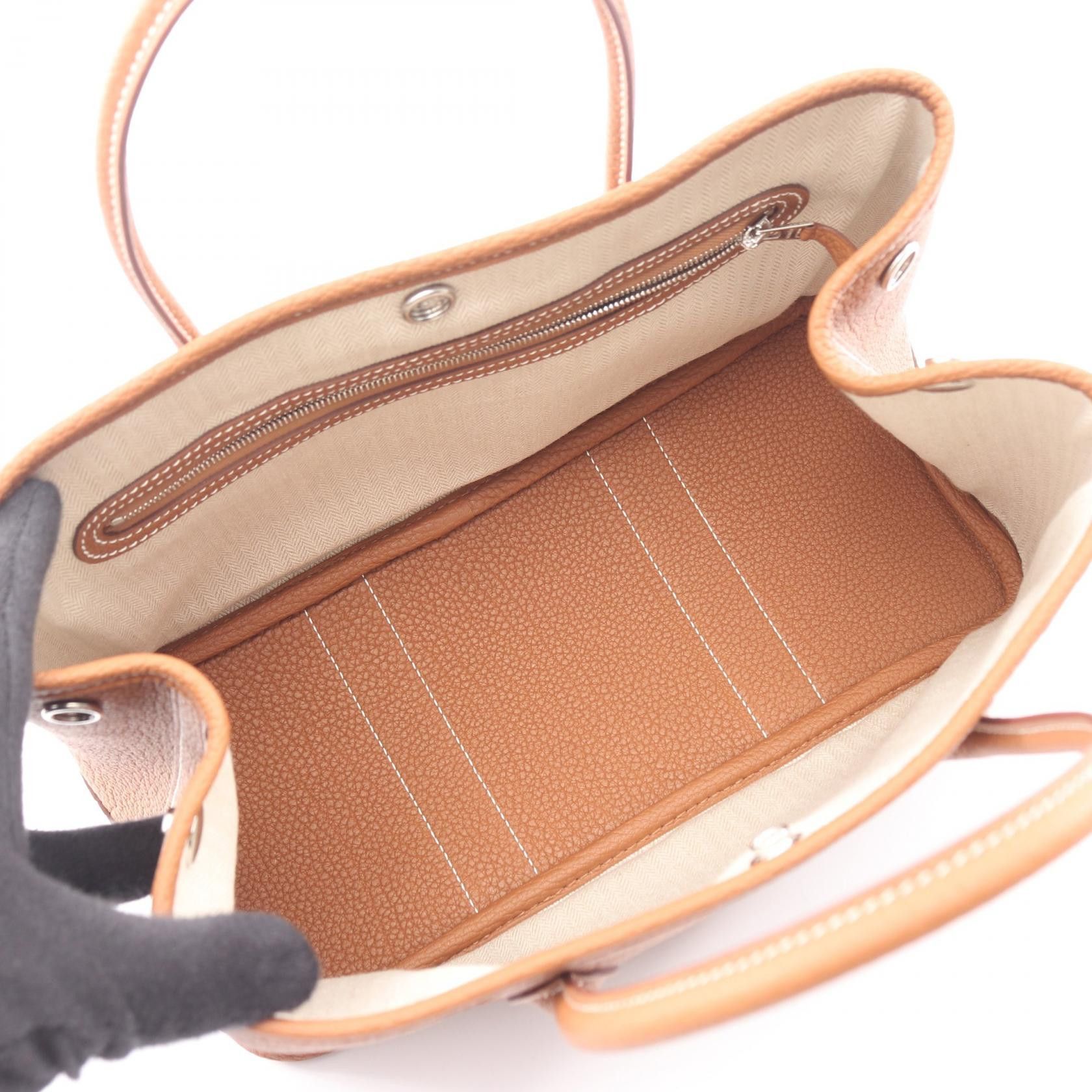 Hermes Hermes Hermes Garden Party TPM Leather Tote Bag Leather Tote Bag DUTY FREE for USA Size ONE SIZE - 3 Thumbnail