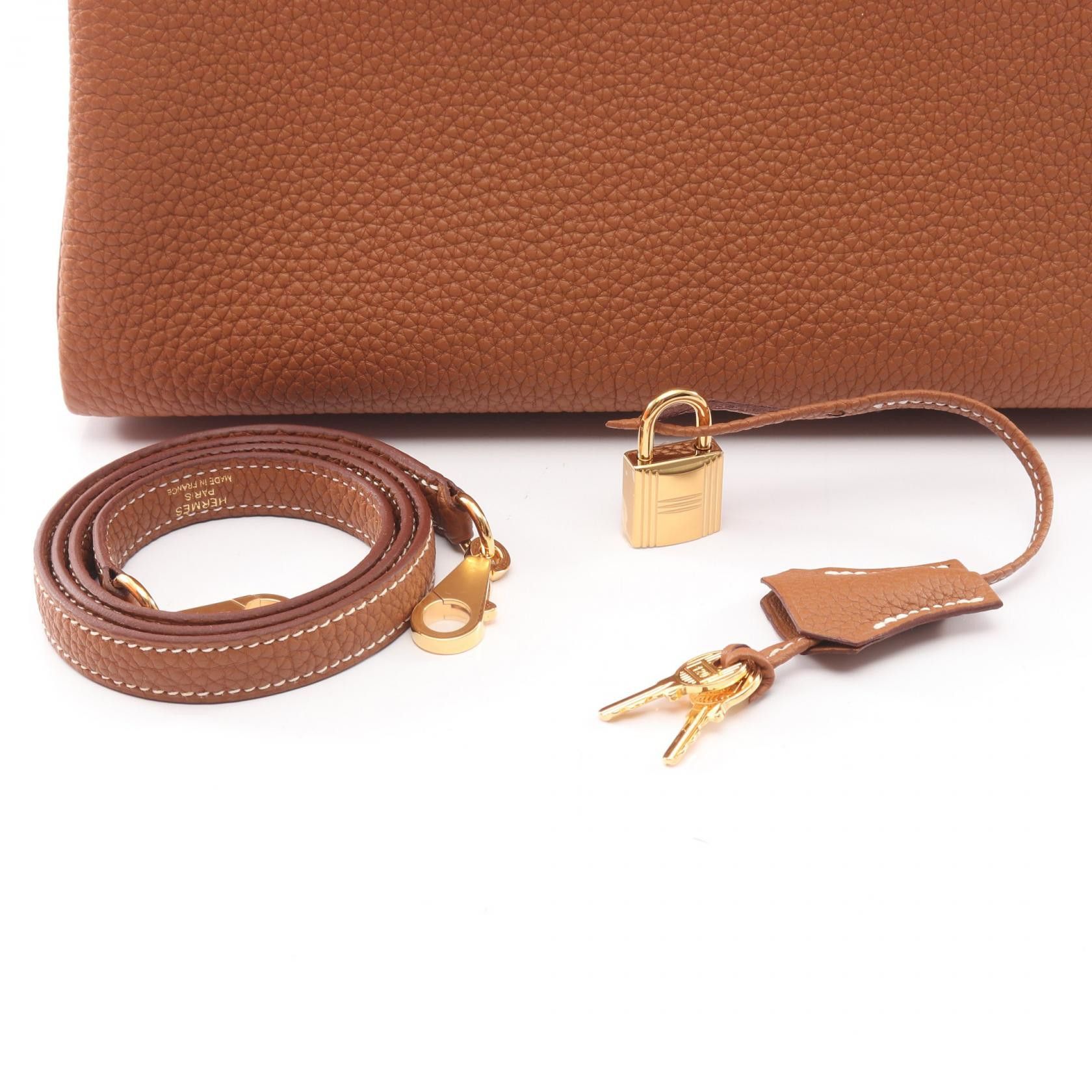 Hermes Hermes Hermes Kelly28 Togo Leather Handbag DUTY FREE for USA Size ONE SIZE - 6 Thumbnail