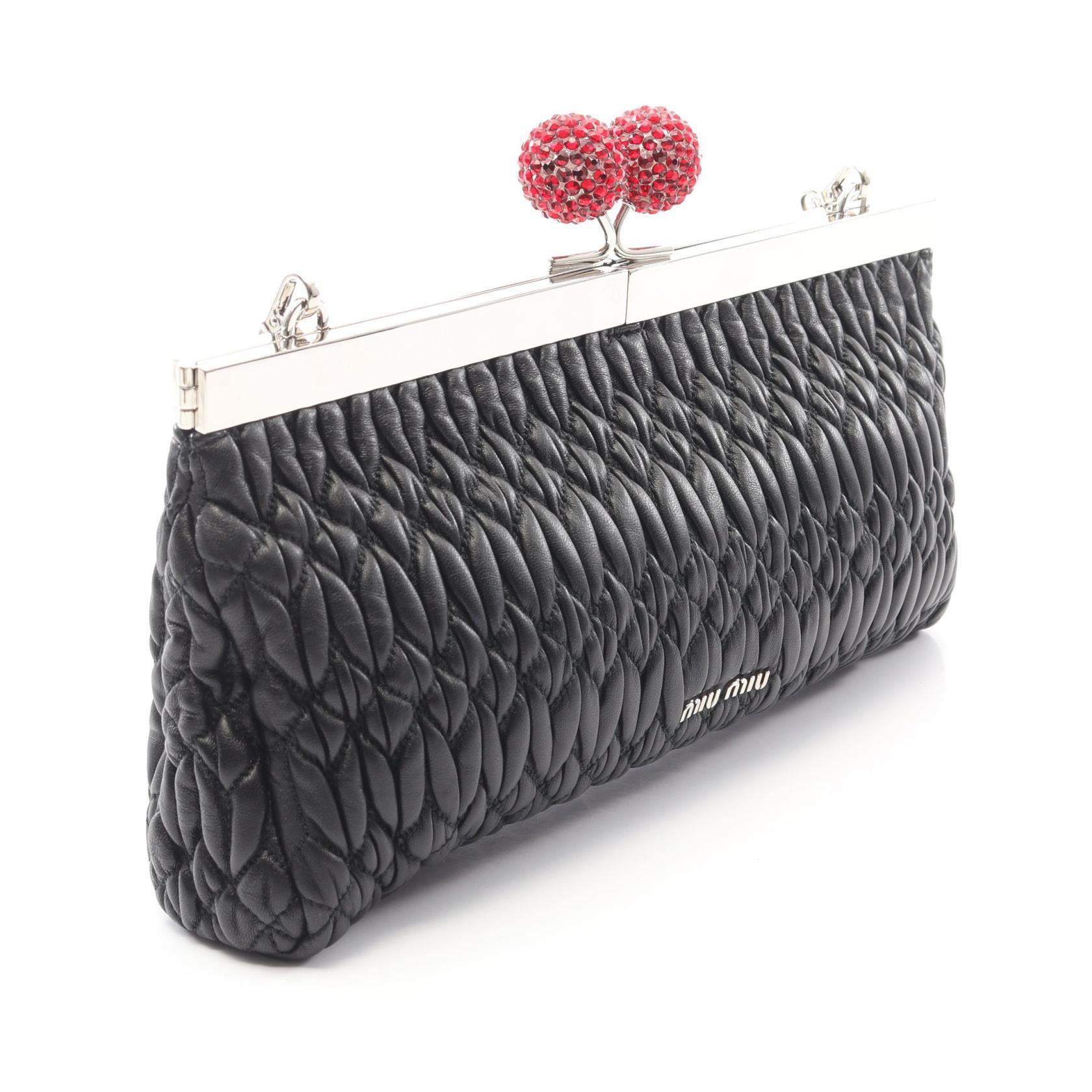 Miu Miu Miu Miu Miu Miu Matelasse Leather Shoulder Bag Leather Shoulder Bag DUTY FREE for USA Size ONE SIZE - 2 Thumbnail