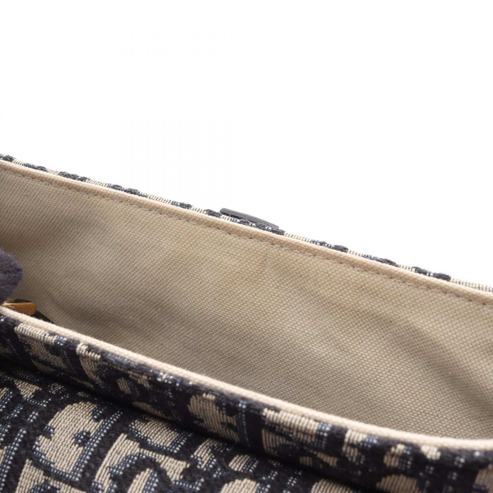 Dior Dior Dior Saddle Oblique Jacquard Canvas Leather Handbag Leather Shoulder Bag DUTY FREE for USA Size ONE SIZE - 6 Thumbnail
