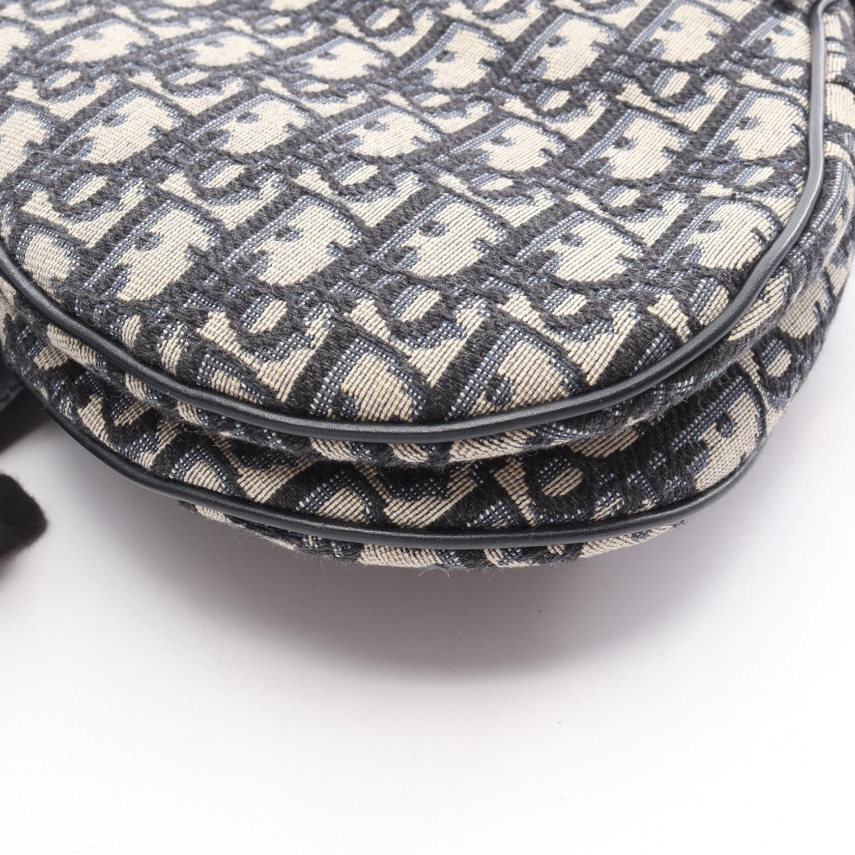 Dior Dior Dior Saddle Oblique Jacquard Canvas Leather Handbag Leather Shoulder Bag DUTY FREE for USA Size ONE SIZE - 8 Thumbnail