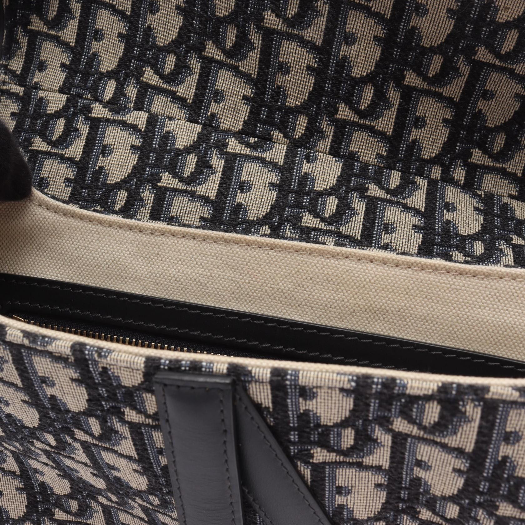 Dior Dior Dior Saddle Oblique Jacquard Canvas Leather Handbag Leather Shoulder Bag DUTY FREE for USA Size ONE SIZE - 7 Thumbnail