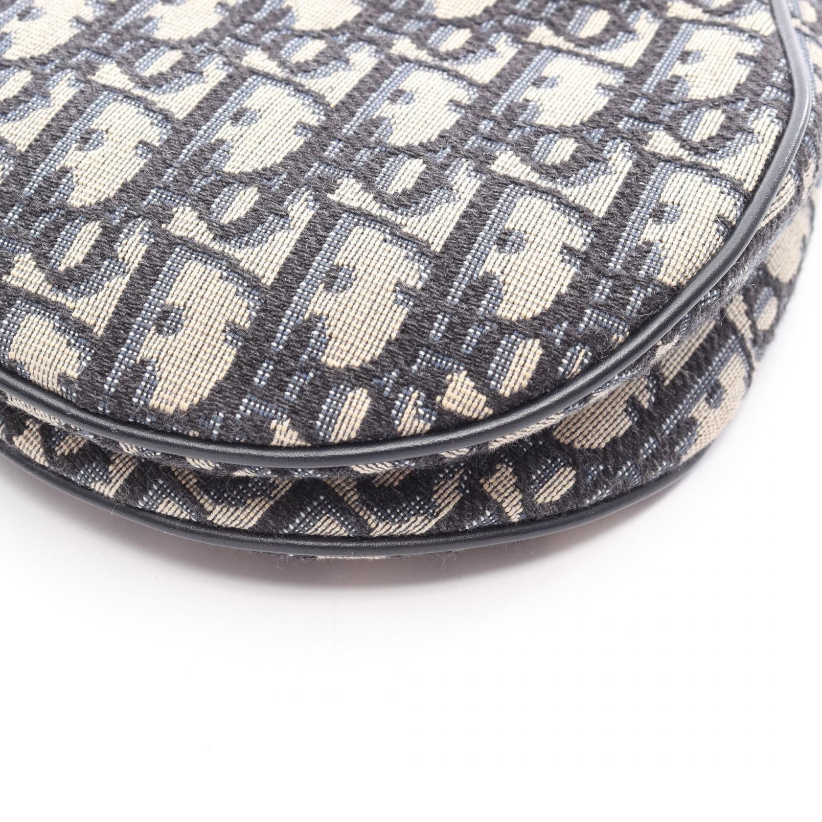 Dior Dior Dior Saddle Oblique Jacquard Canvas Leather Handbag Leather Handbag DUTY FREE for USA Size ONE SIZE - 6 Thumbnail