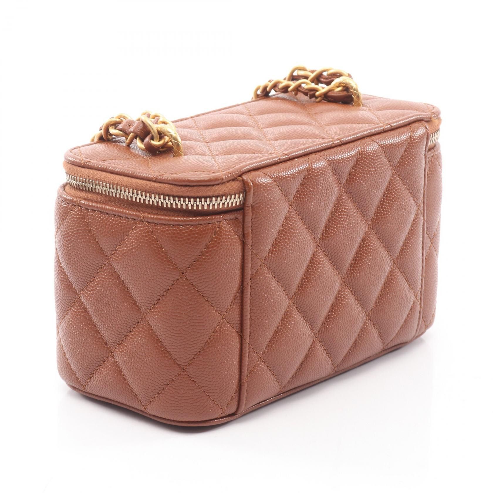 Chanel Chanel Chanel Matelasse Grained Calf Shoulder Bag Leather Vanity Bag AP3376 DUTY FREE for USA Size ONE SIZE - 2 Thumbnail