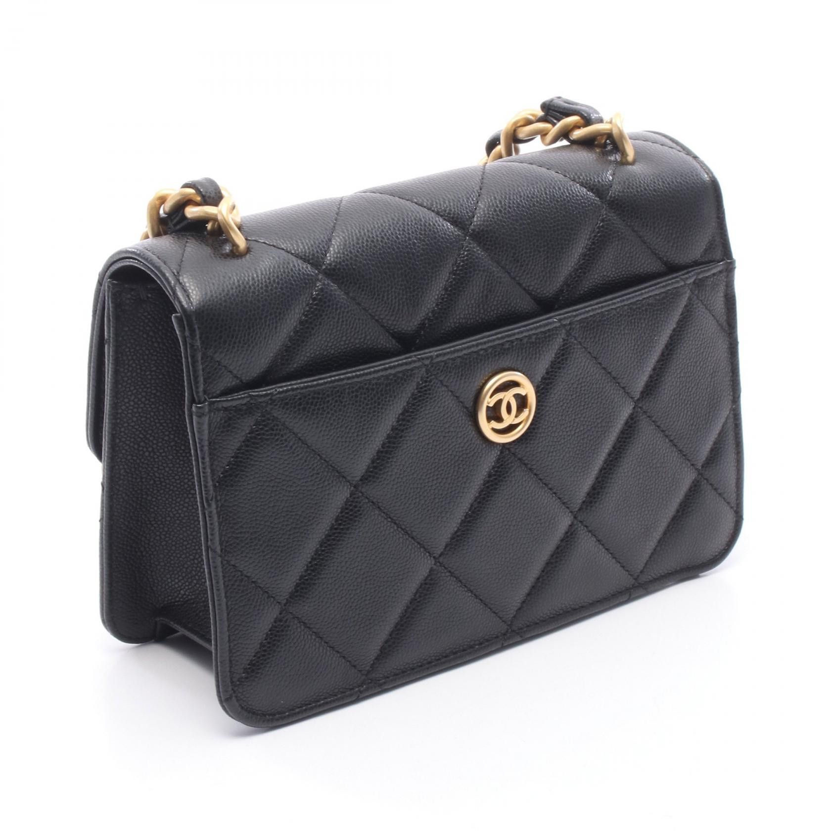 Chanel Chanel Chanel Matelasse Caviar Skin Small Flap Shoulder Bag Leather Shoulder Bag DUTY FREE for USA Size ONE SIZE - 2 Thumbnail
