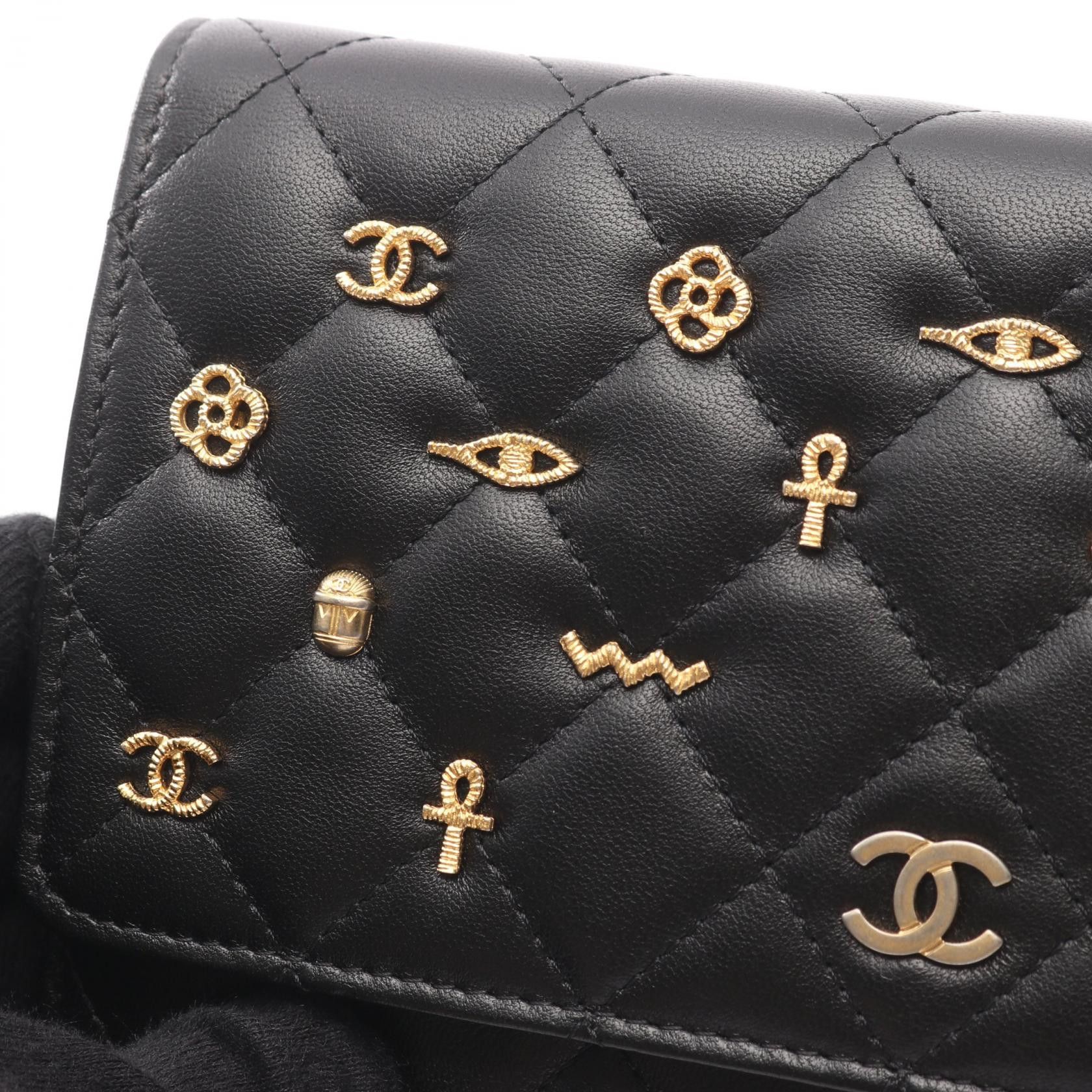 Chanel Chanel Chanel Matelasse Egypt Charm Lambskin Shoulder Bag Leather Shoulder Bag DUTY FREE for USA Size ONE SIZE - 9 Thumbnail