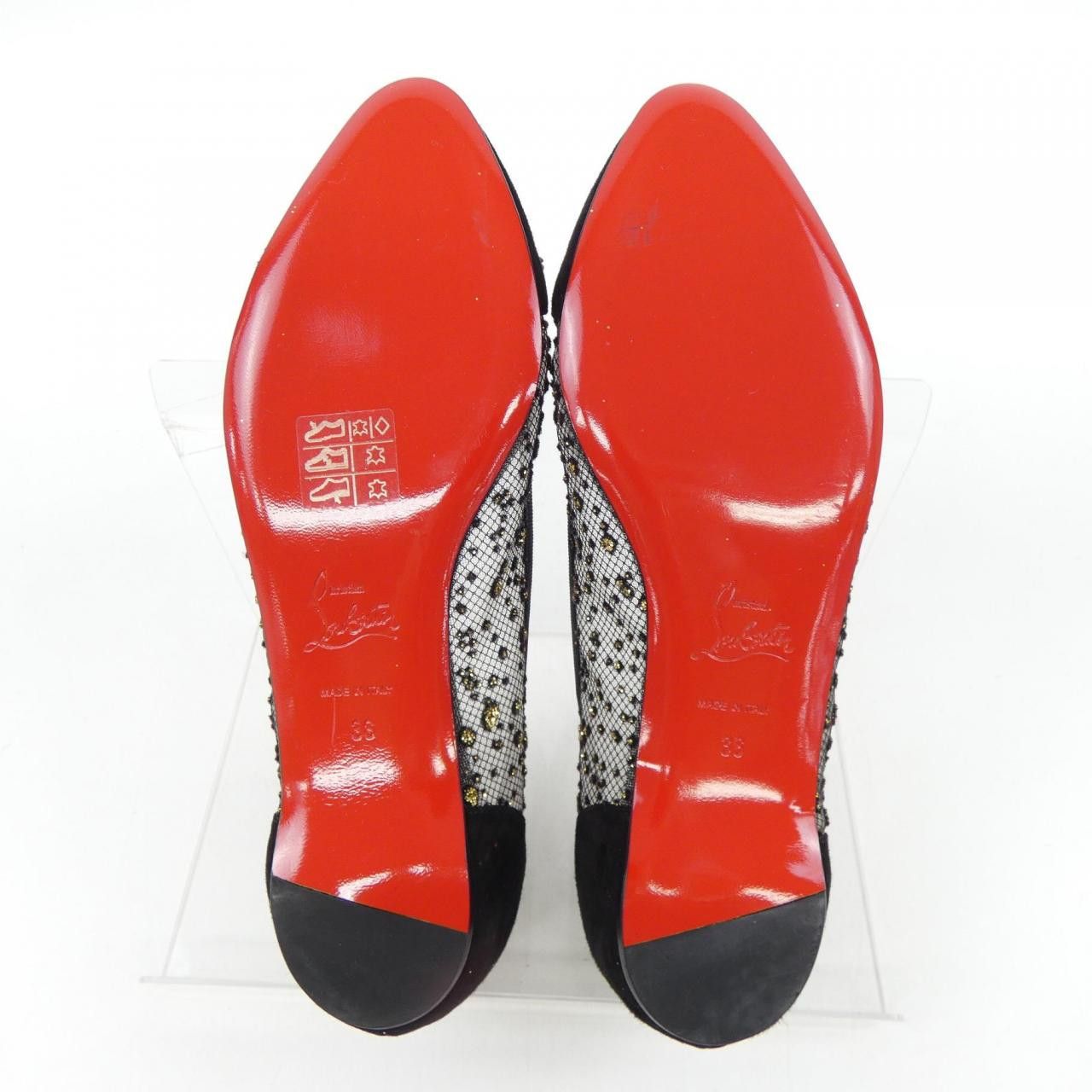 Christian Louboutin Christian Louboutin Christian Louboutin Flat Shoes Leather Shoes DUTY FREE for USA Size ONE SIZE - 4 Thumbnail