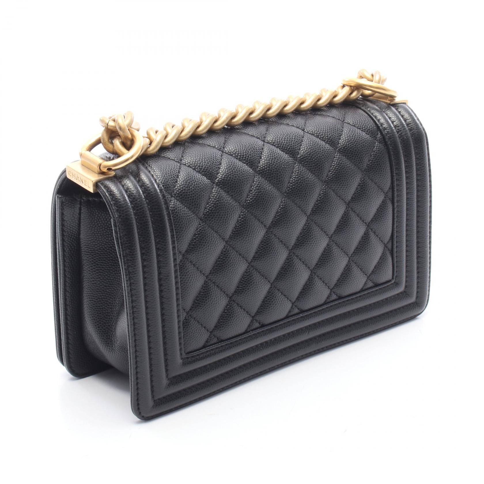 Chanel Chanel CHANEL Boy Chanel Grained Calf Shoulder Bag Leather Shoulder Bag A67085 DUTY FREE for USA Size ONE SIZE - 2 Thumbnail
